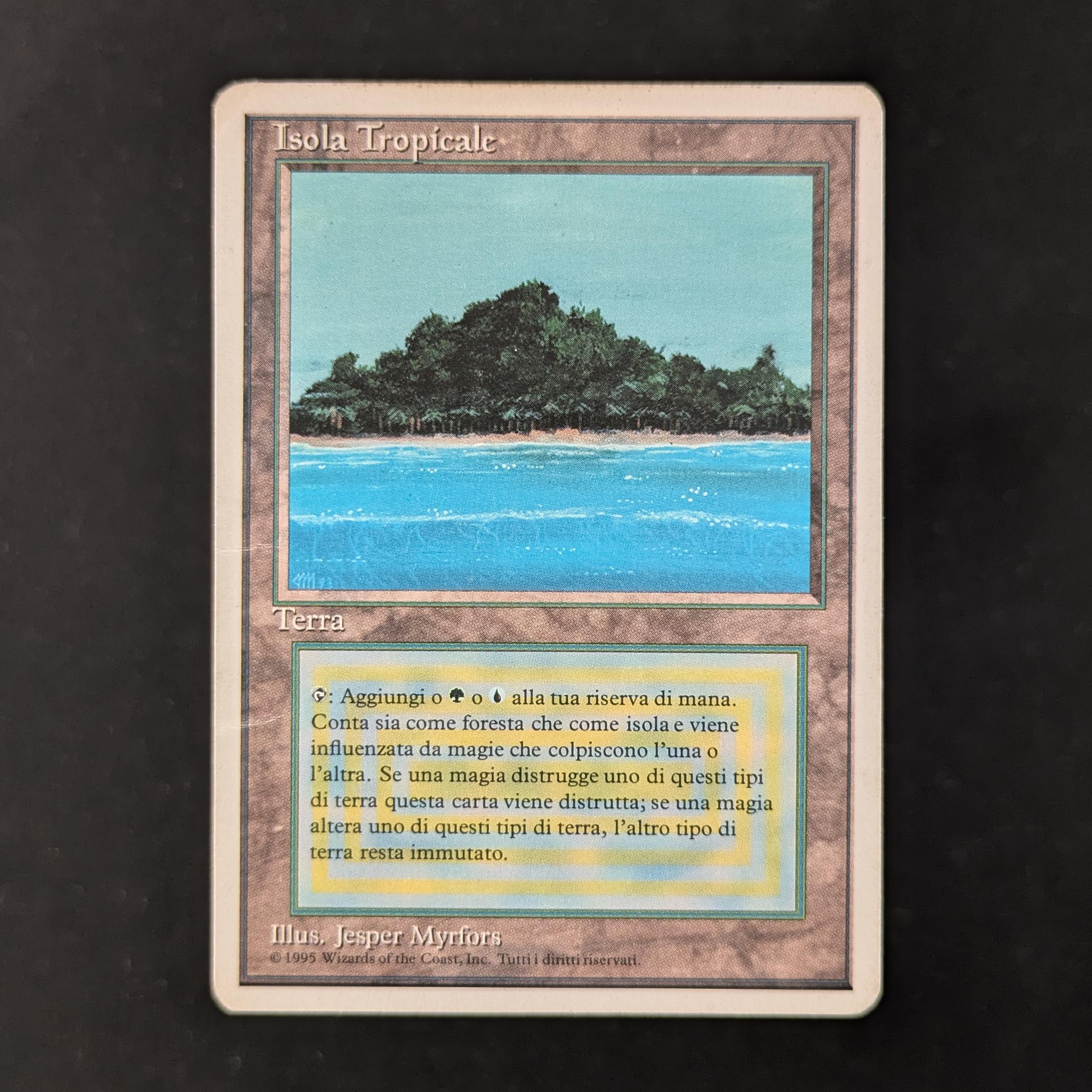 MTG Singles - Tropical Island - Foreign White Bordered - Italian - PO - 30240