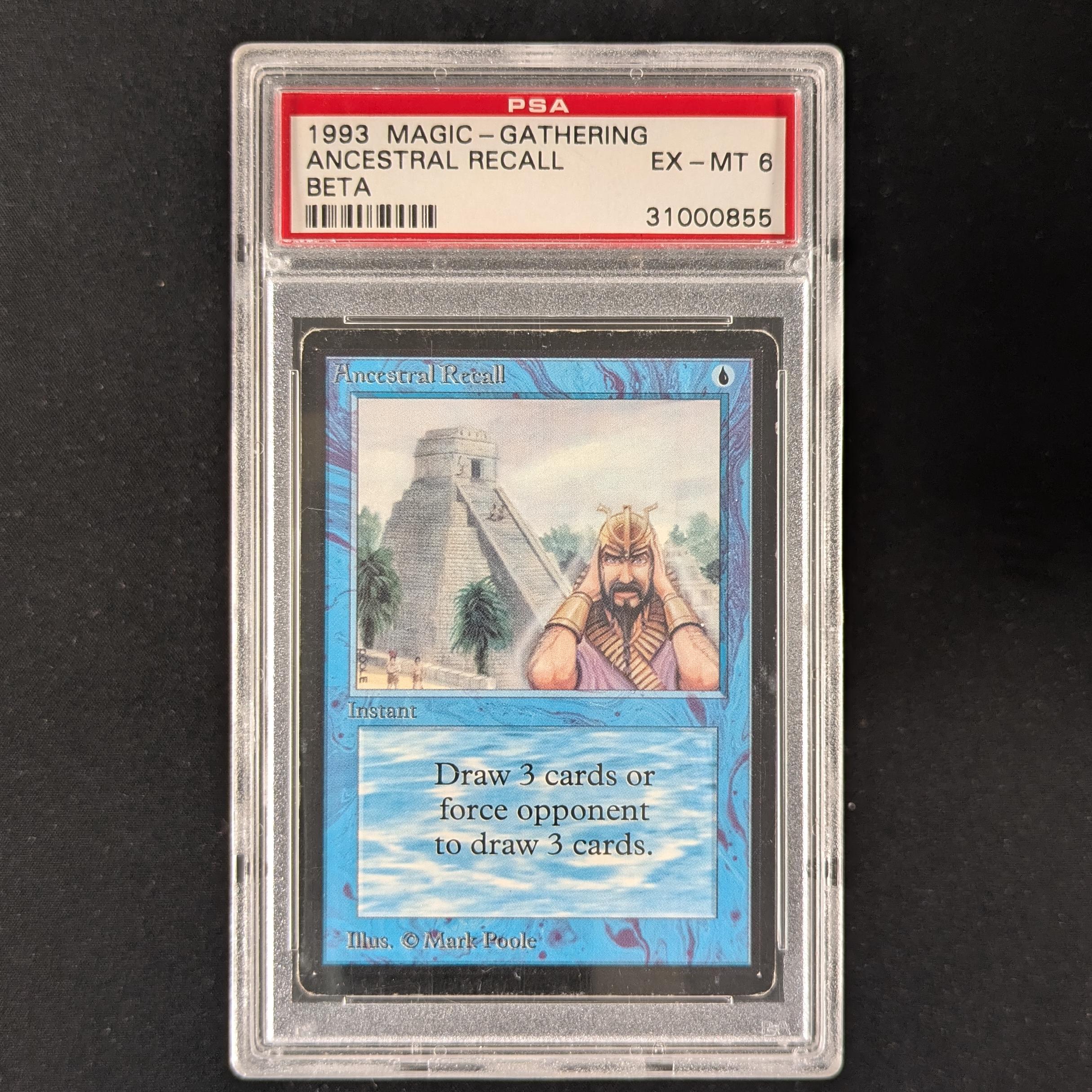 MTG Singles - Ancestral Recall - Beta - PSA 6 - 30377
