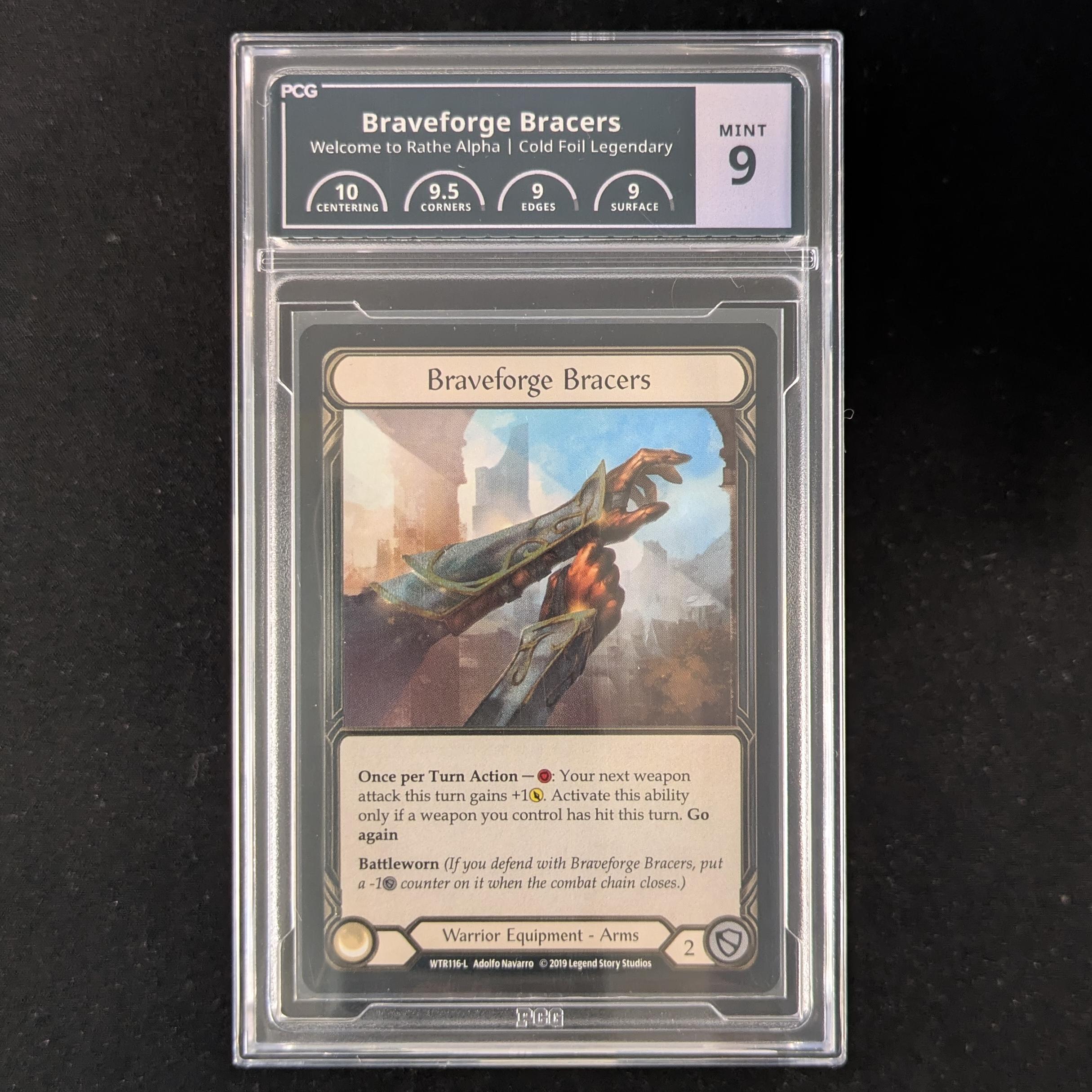 FAB Singles - Braveforge Bracers (Cold Foil) - - Welcome to Rathe Alpha - PCG 9 -