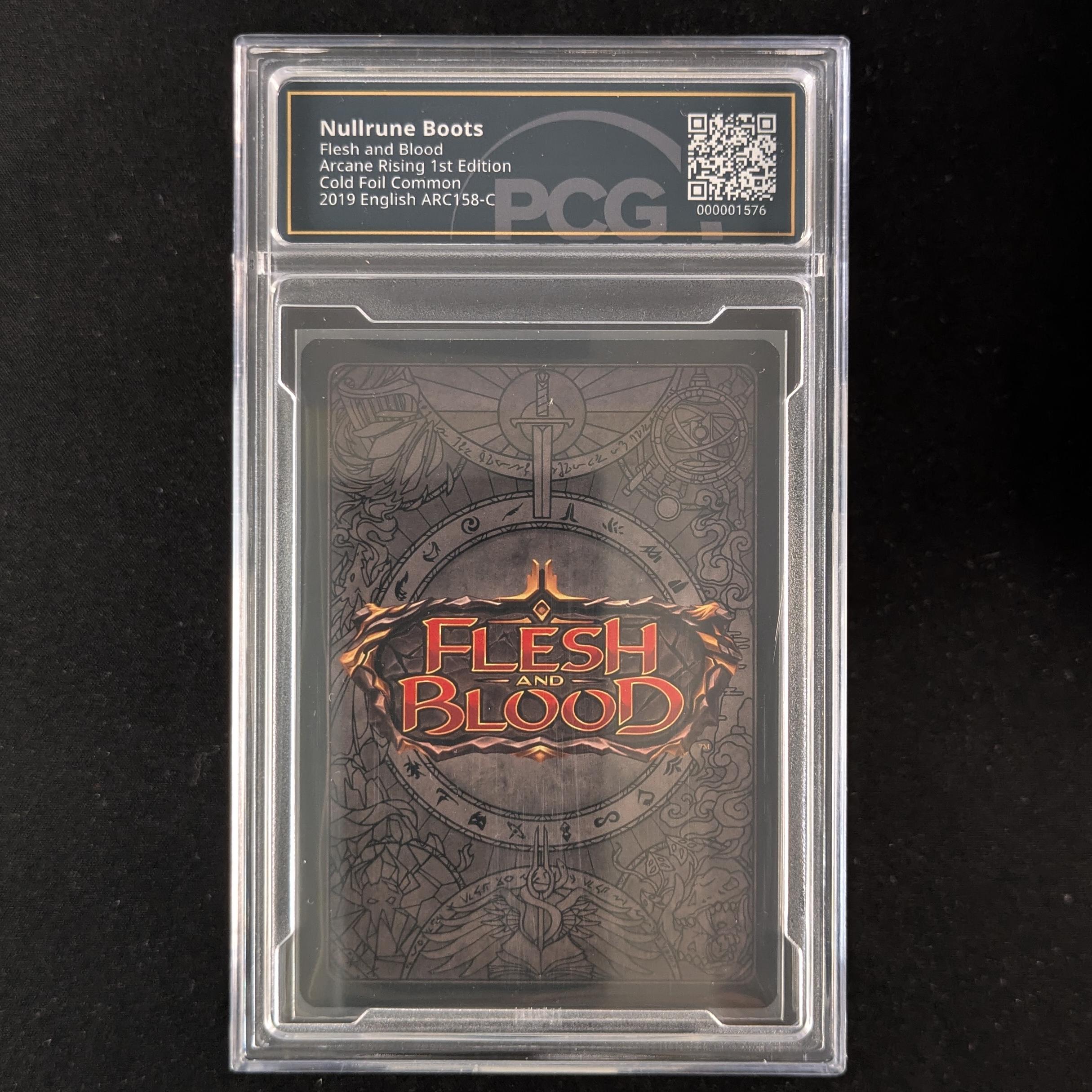FAB Singles - Nullrune Boots (Cold Foil) - - Arcane Rising First - PCG 9.5 -