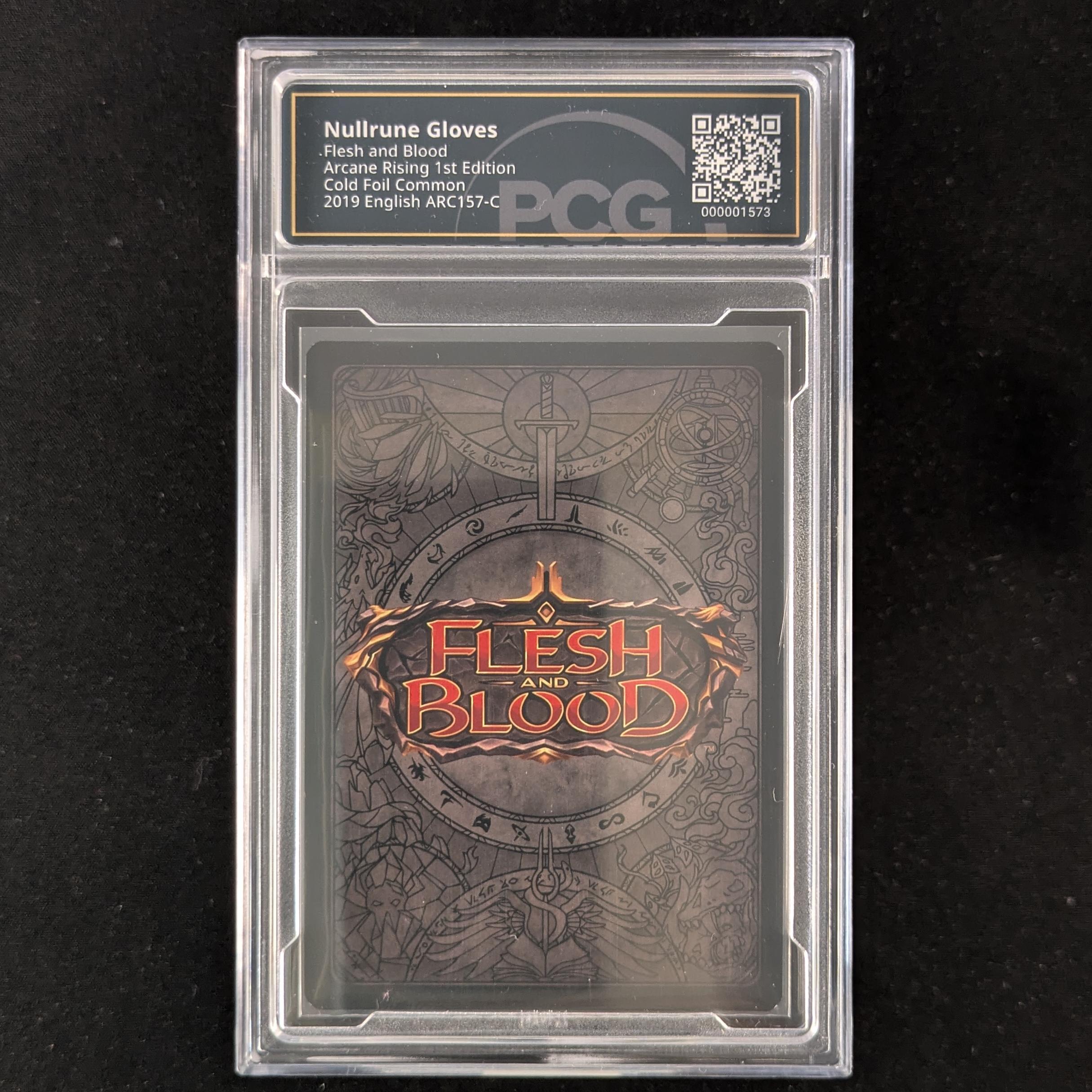 FAB Singles - Nullrune Gloves (Cold Foil) - - Arcane Rising First - PCG 9.5 -