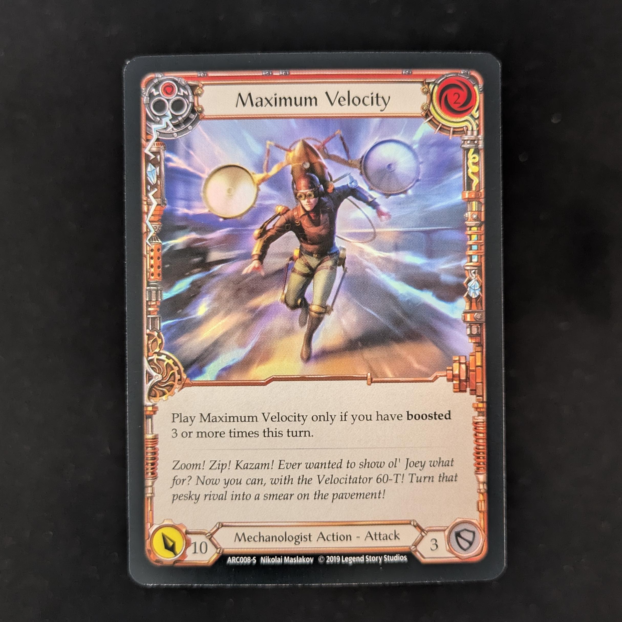 FAB Singles - Maximum Velocity (Rainbow Foil) - - Arcane Rising First - NM -