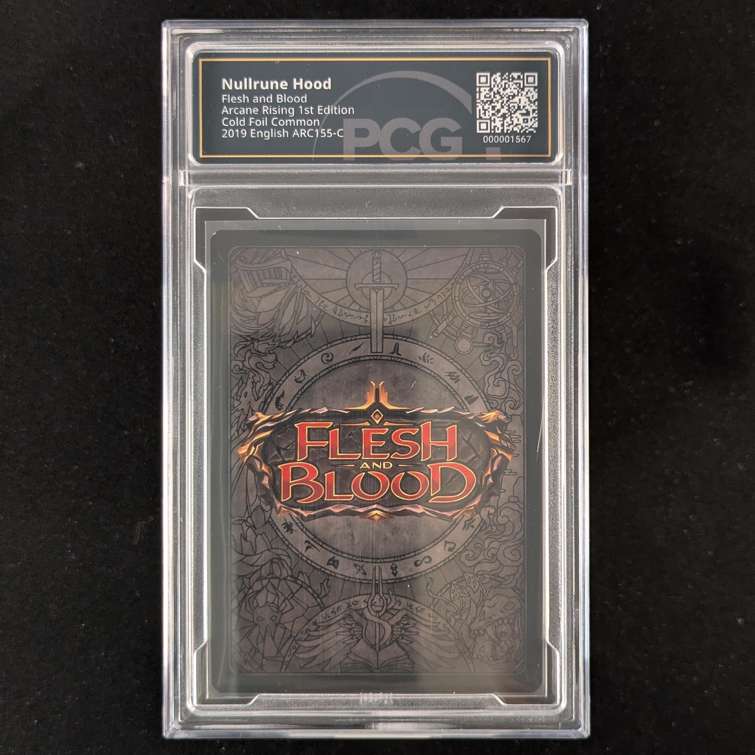 FAB Singles - Nullrune Hood (Cold Foil) - - Arcane Rising First - PCG 9.5 -
