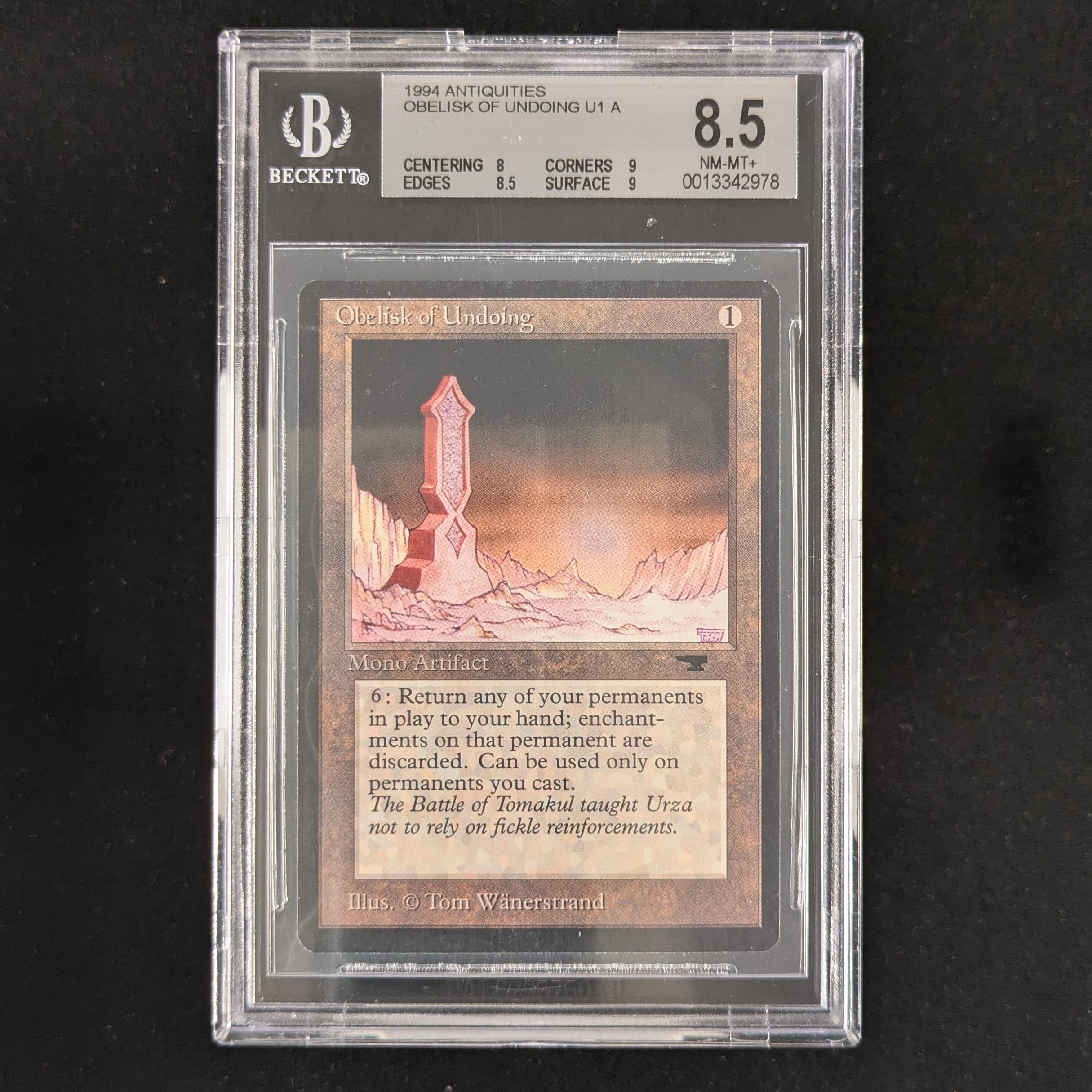 MTG Singles - Obelisk of Undoing - Antiquities - BGS 8.5 -