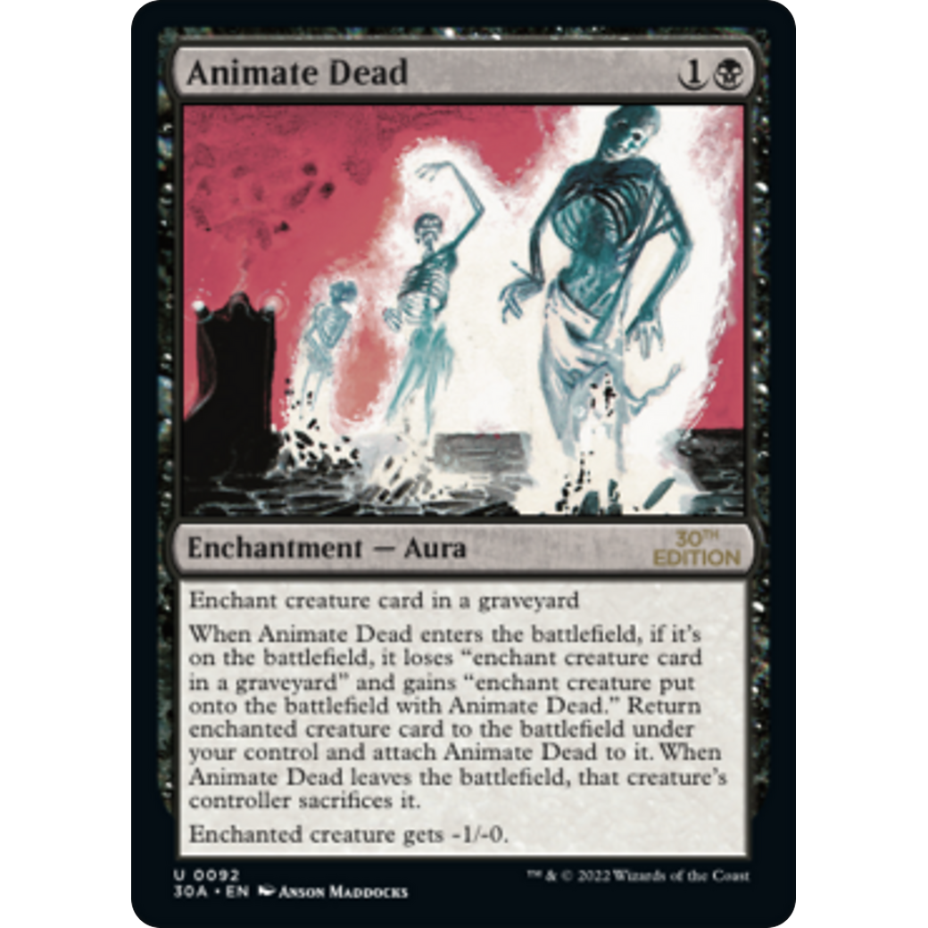MTG Singles - Animate Dead (Modern Frame) - 30th Anniversary Edition -