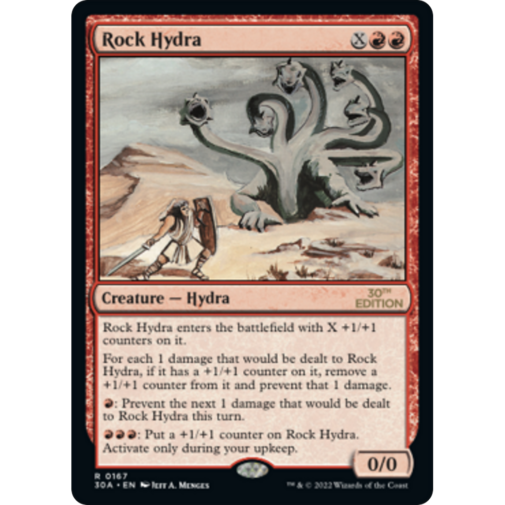 MTG Singles - Rock Hydra (Modern Frame) - 30th Anniversary Edition -