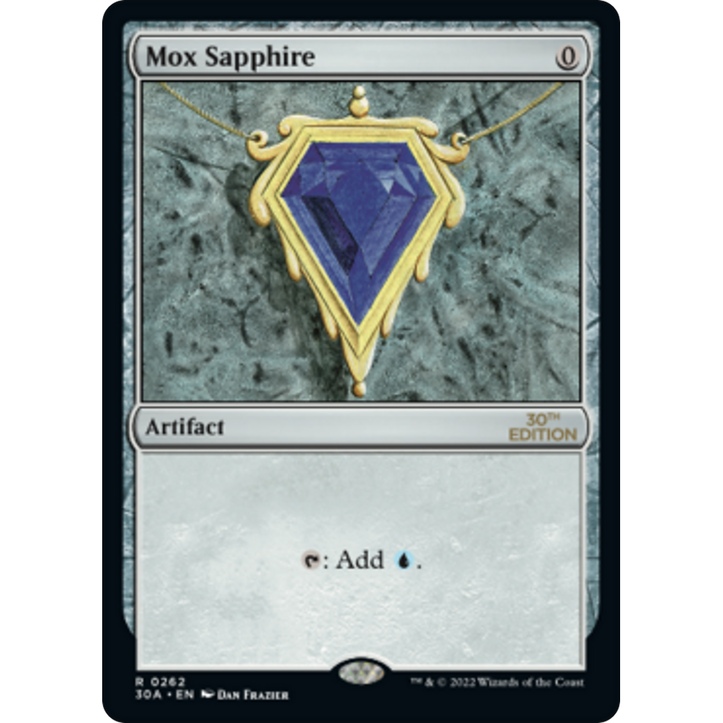 MTG Singles - Mox Sapphire (Modern Frame) - 30th Anniversary Edition -