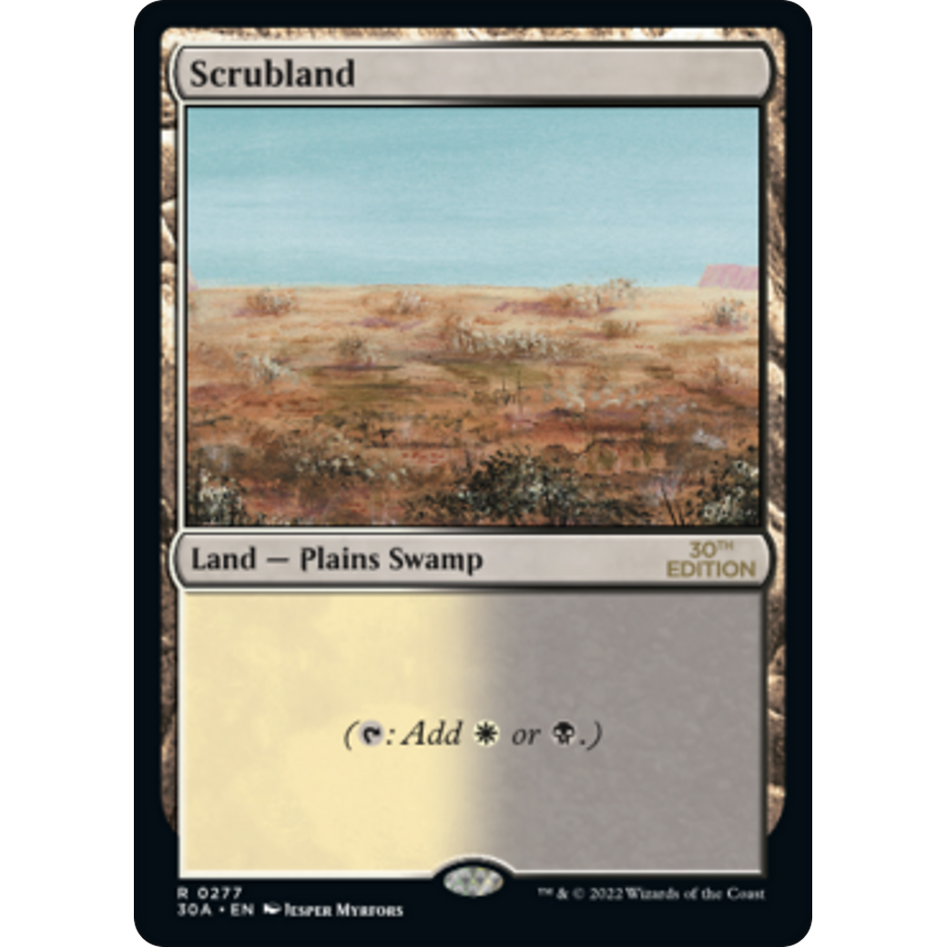 MTG Singles - Scrubland (Modern Frame) - 30th Anniversary Edition -