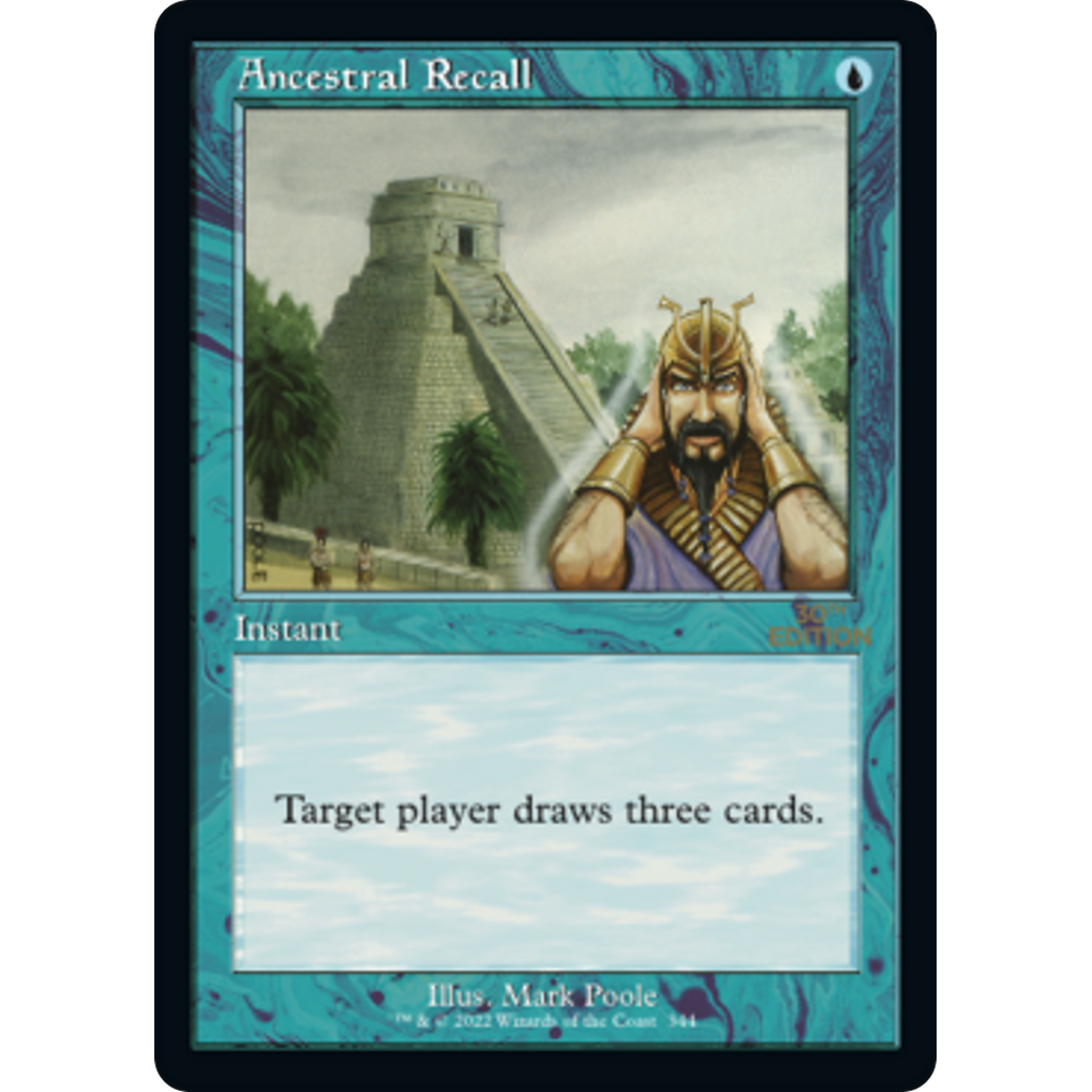 MTG Singles - Ancestral Recall (Retro Frame) - 30th Anniversary Edition -