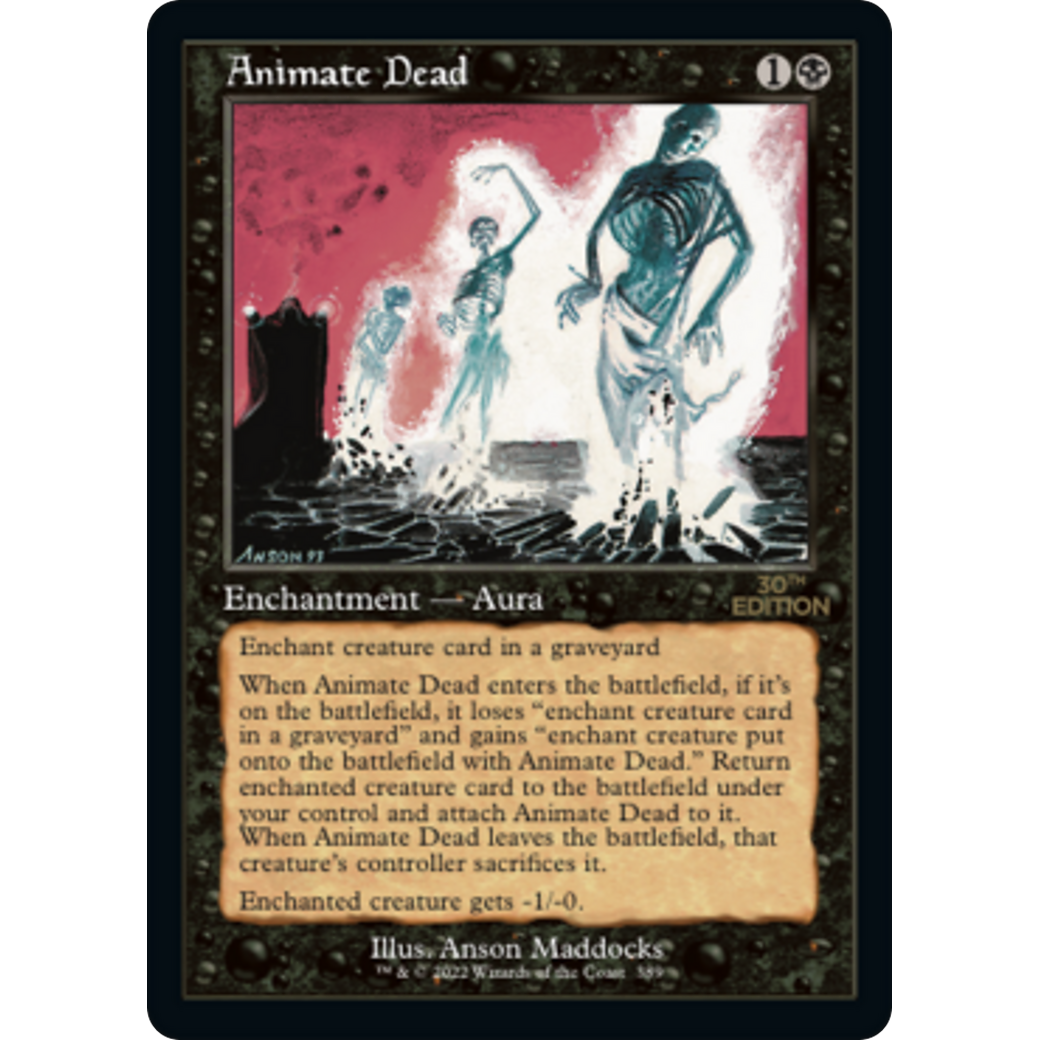 MTG Singles - Animate Dead (Retro Frame) - 30th Anniversary Edition -