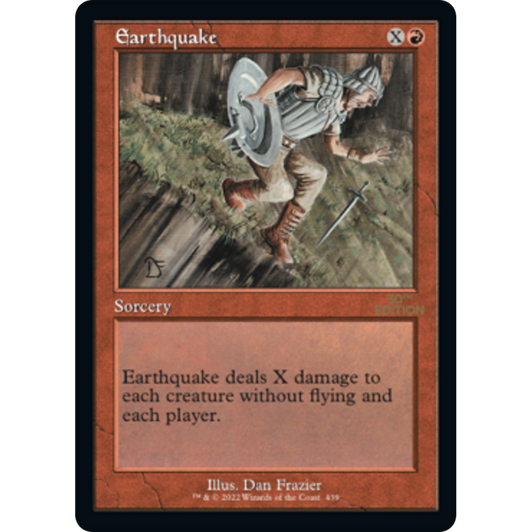 MTG Singles - Earthquake (Retro Frame) - 30th Anniversary Edition -
