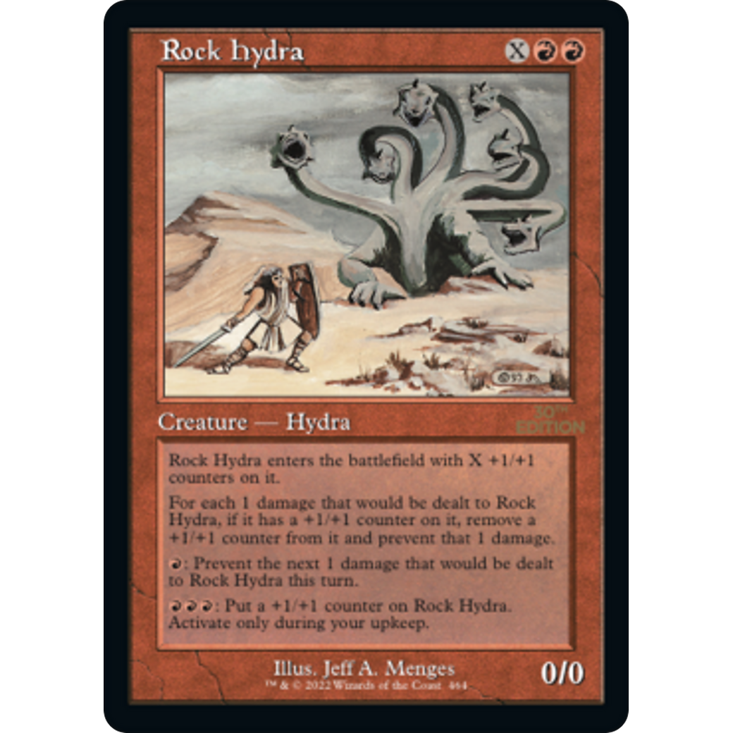MTG Singles - Rock Hydra (Retro Frame) - 30th Anniversary Edition -