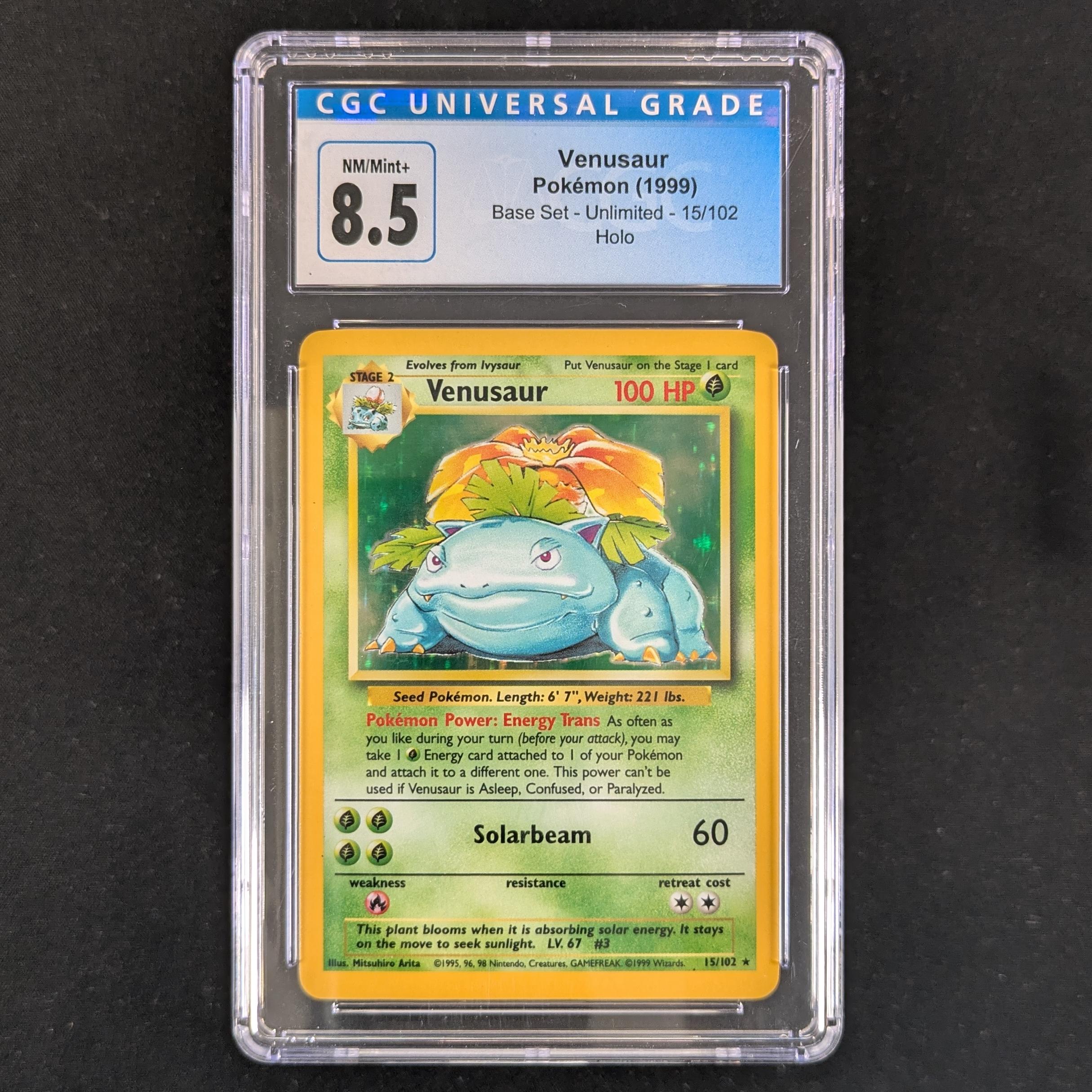 PTCG Singles - Venusaur (BS 15) - Base Set - English - CGC 8.5 - 31085