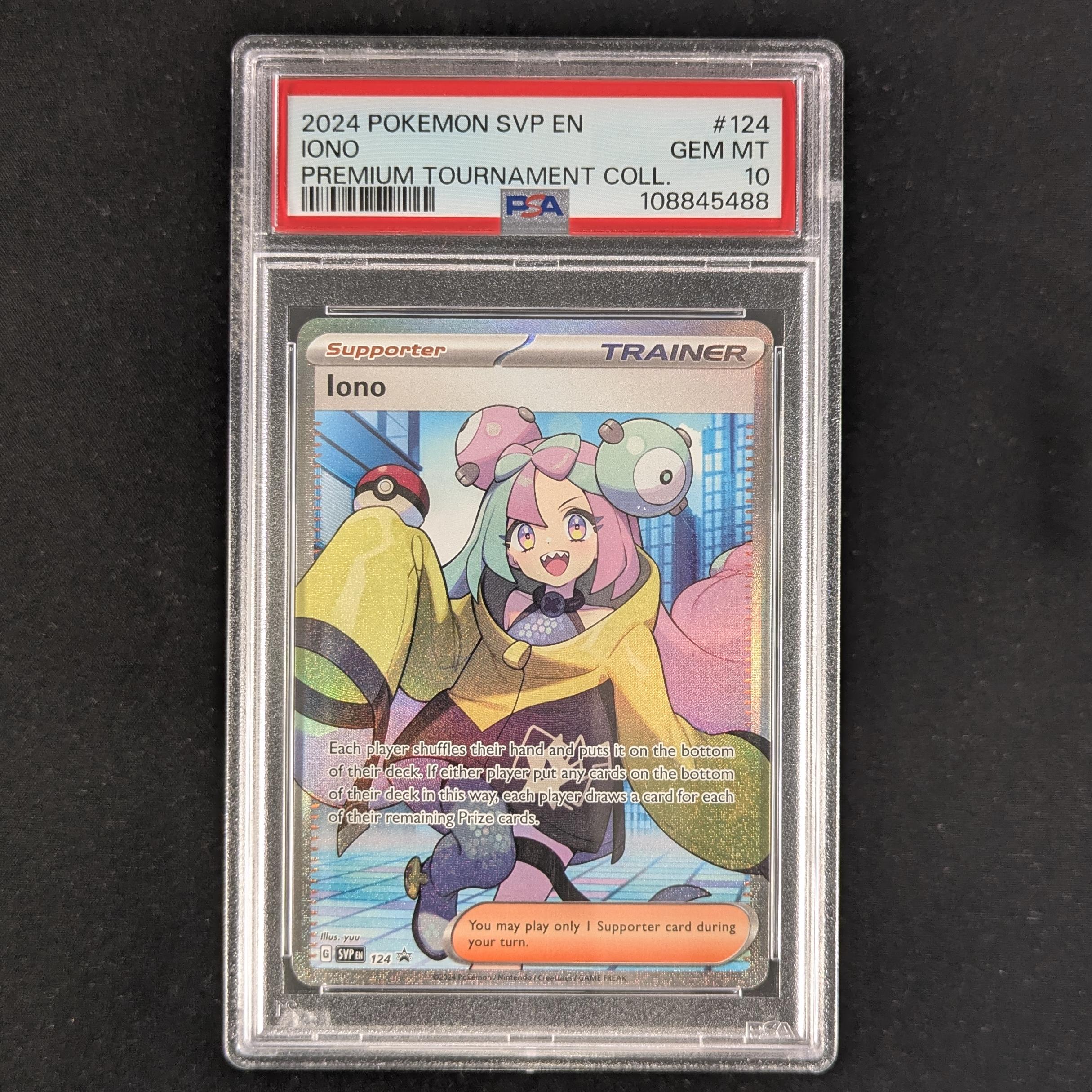 Iono (SVP 124) - SV Black Star Promos - English - PSA 10
