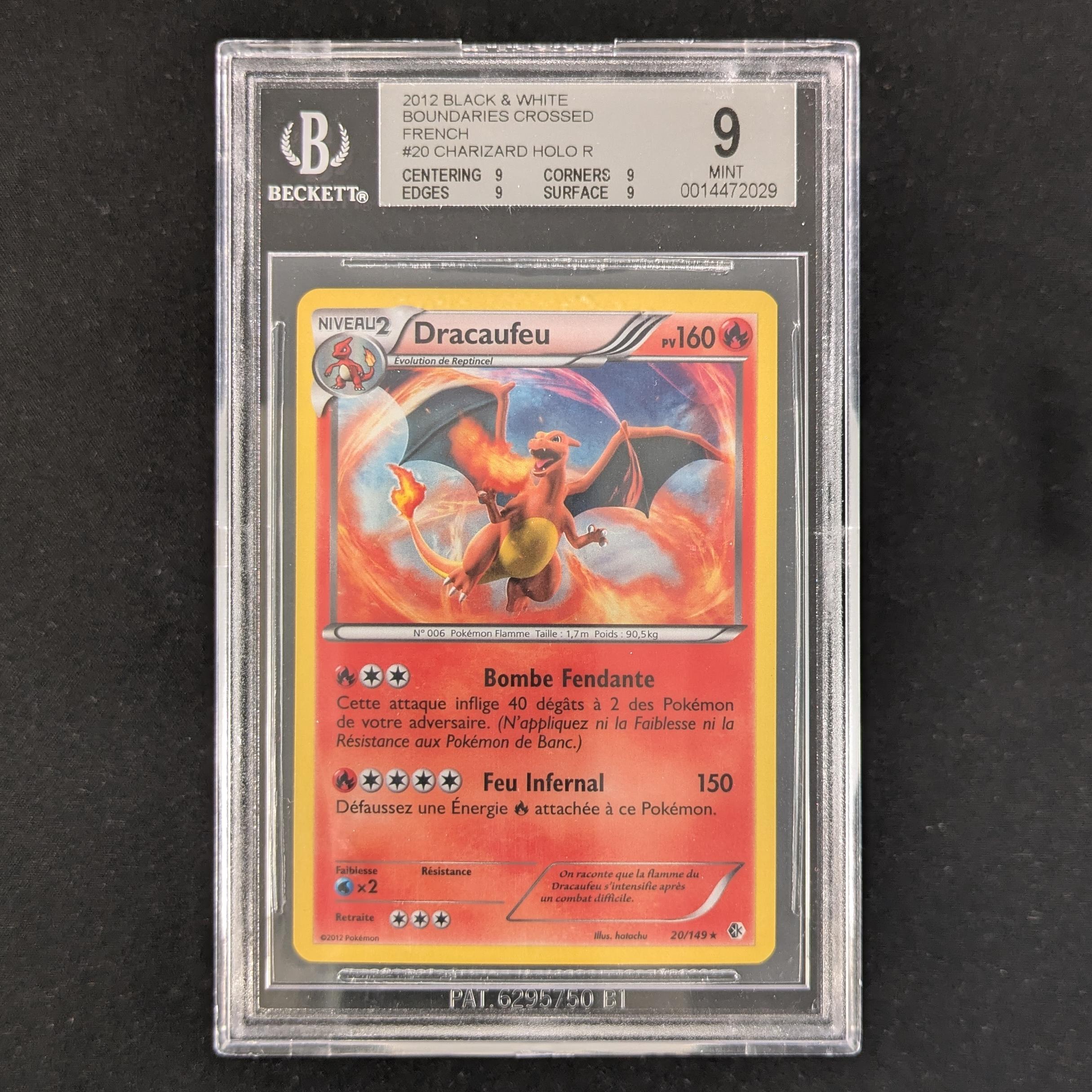 PTCG Singles - Charizard (BCR 20) - Boundaries Crossed - French - BGS 9 - 31103