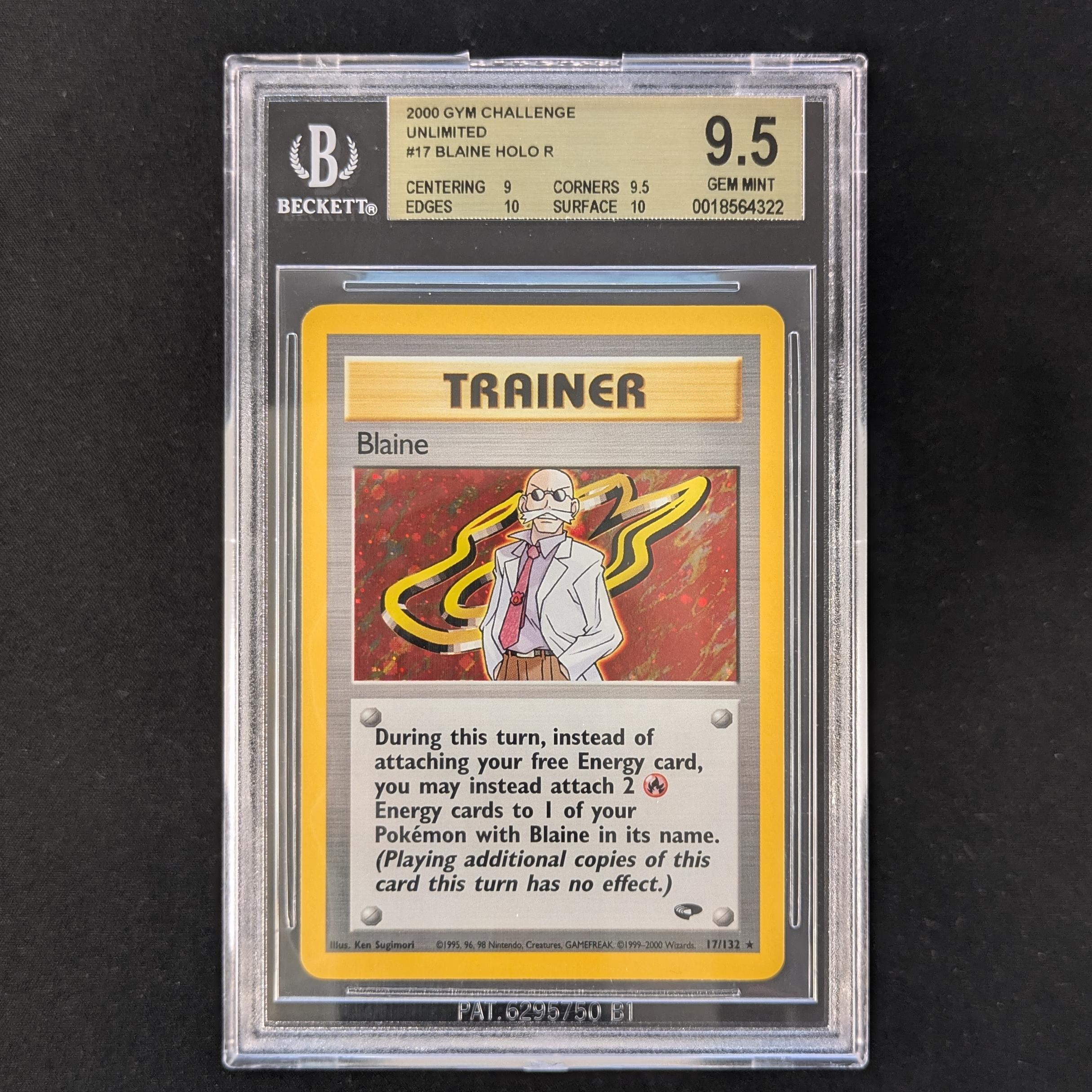 PTCG Singles - Blaine (GC 17) - Gym Challenge - English - BGS 9.5 - 31123