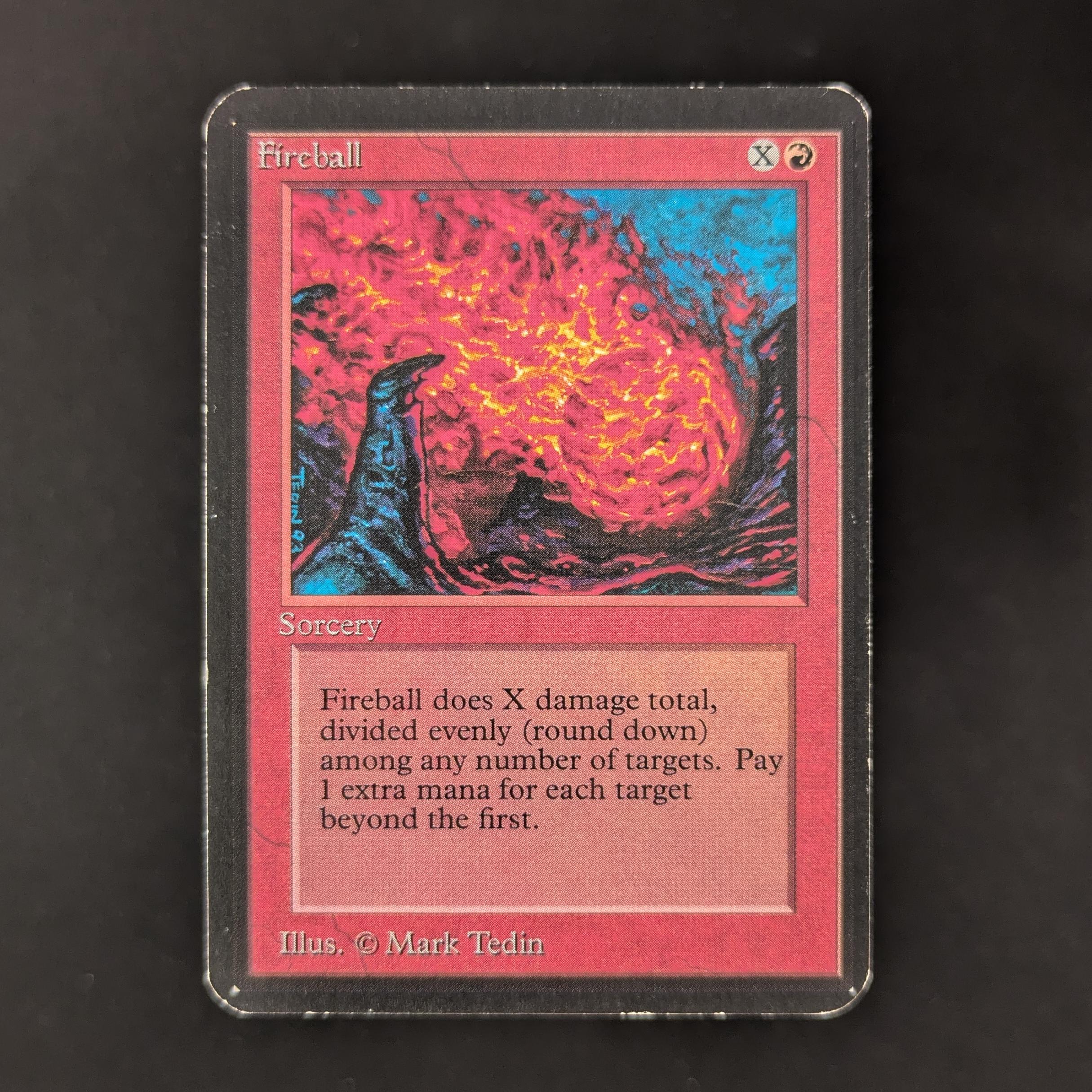 MTG Singles - Fireball - Alpha - LP - BINDER DING - 31383