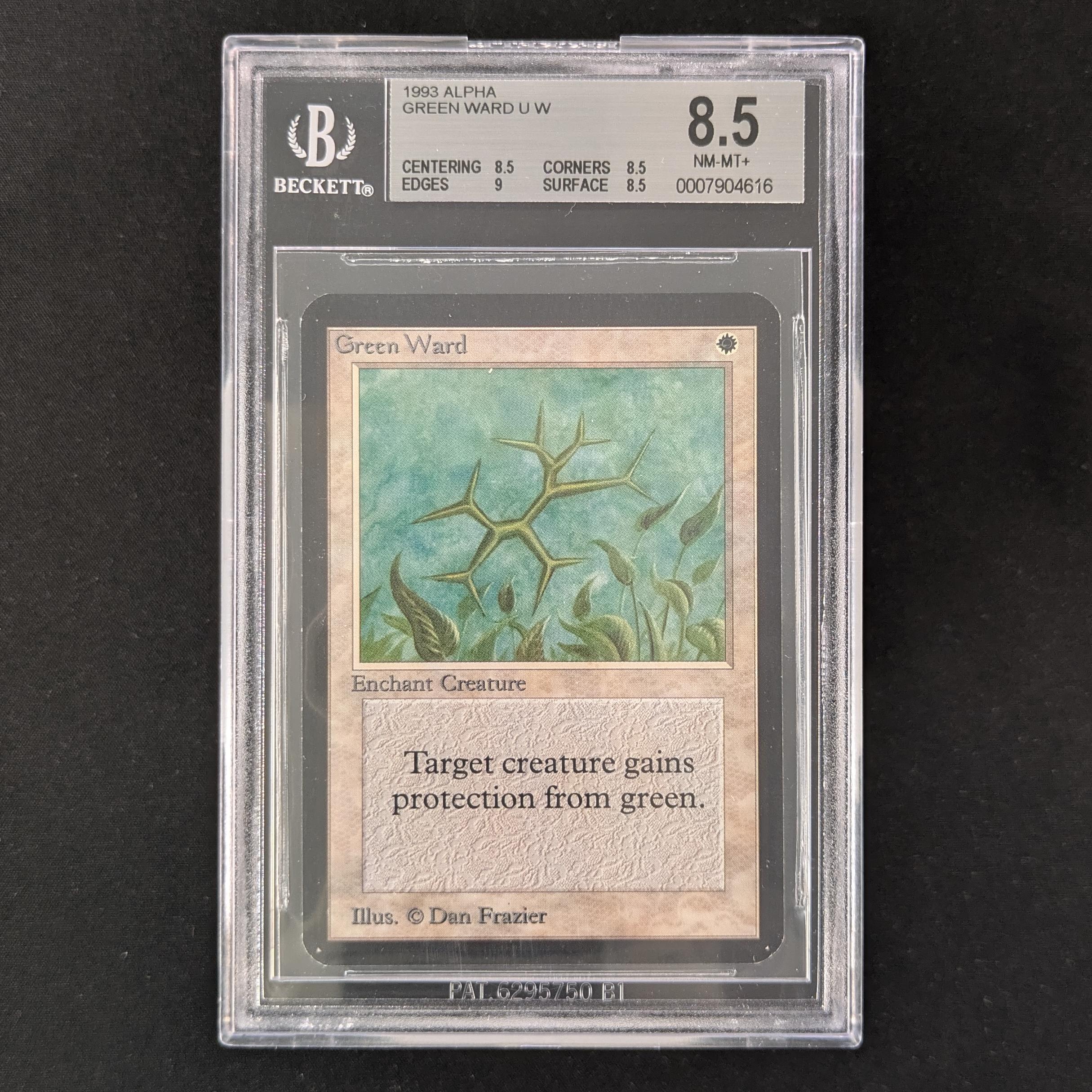 MTG Singles - Green Ward - Alpha - BGS 8.5 -