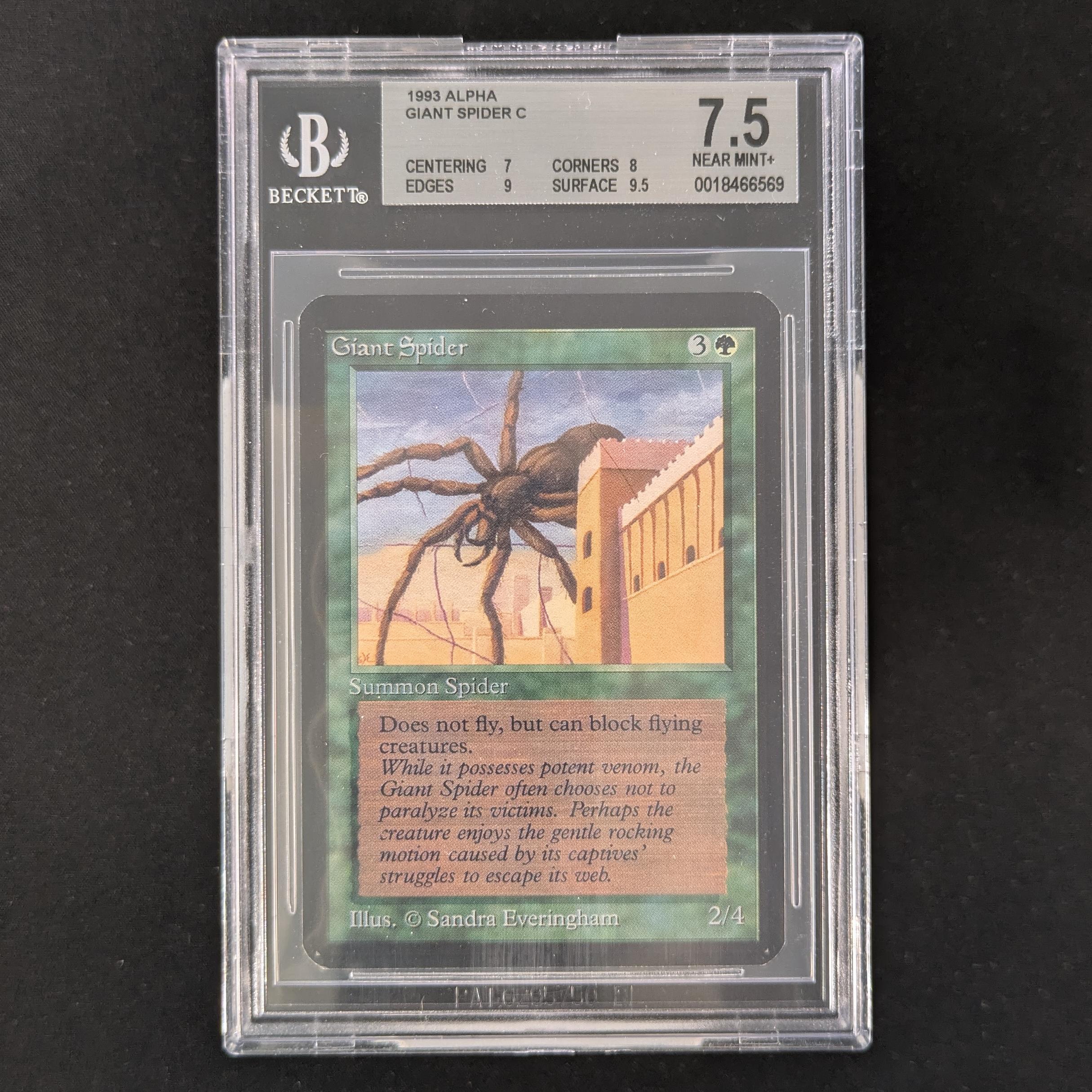 MTG Singles - Giant Spider - Alpha - BGS 7.5 -