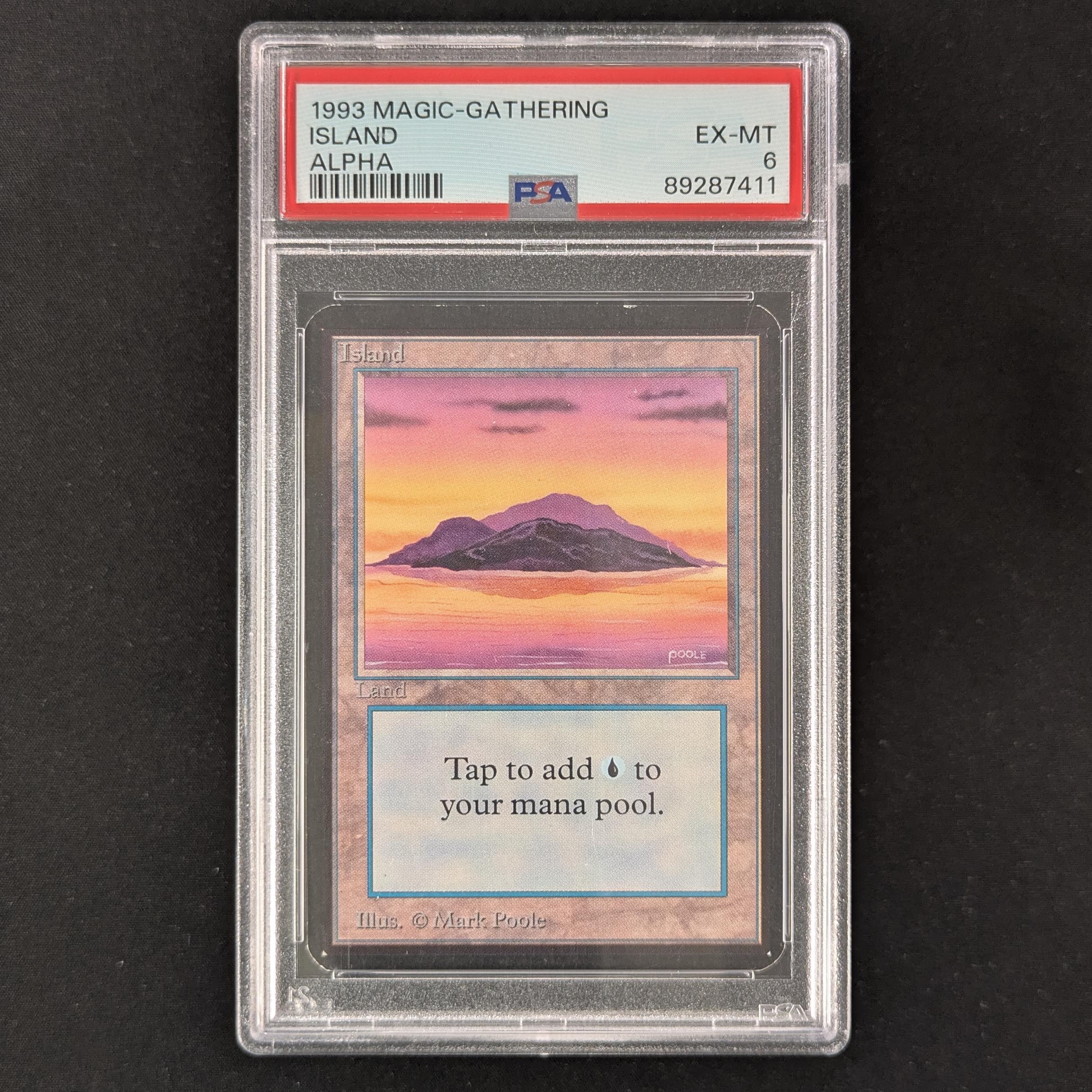 MTG Singles - Island (V.1) - Alpha - PSA 6 -