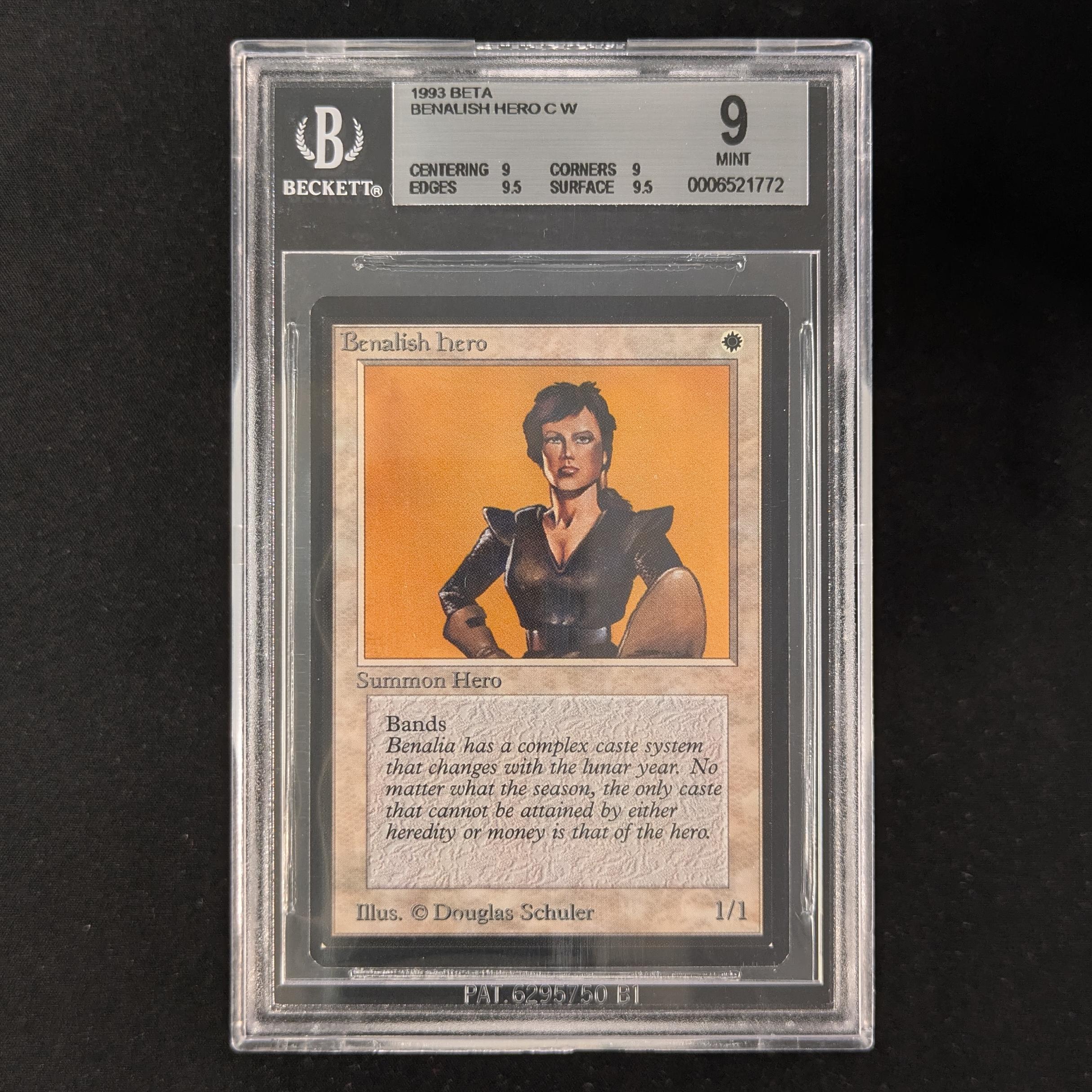 MTG Singles - Benalish Hero - Beta - BGS 9 -