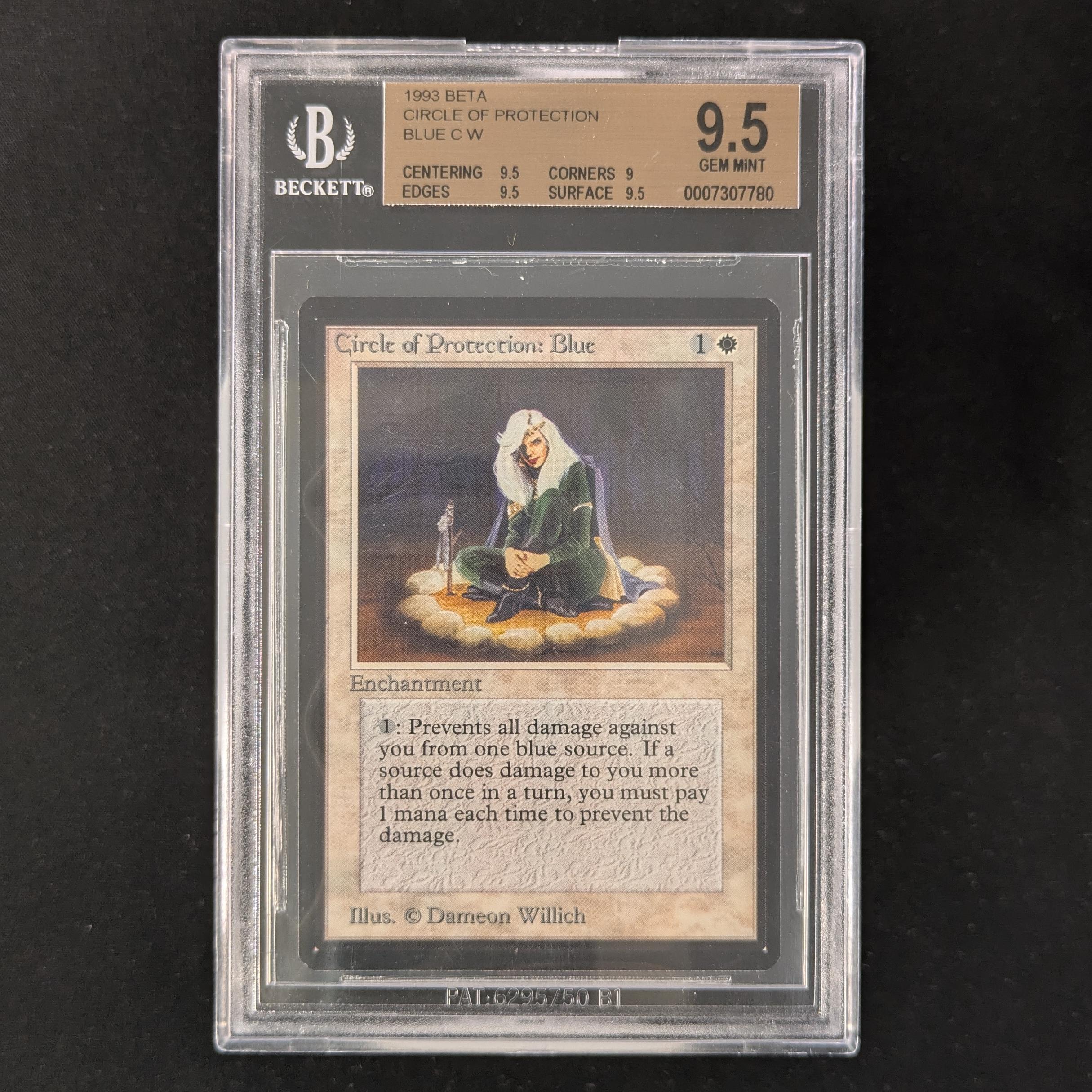 MTG Singles - Circle of Protection: Blue - Beta - BGS 9.5 -