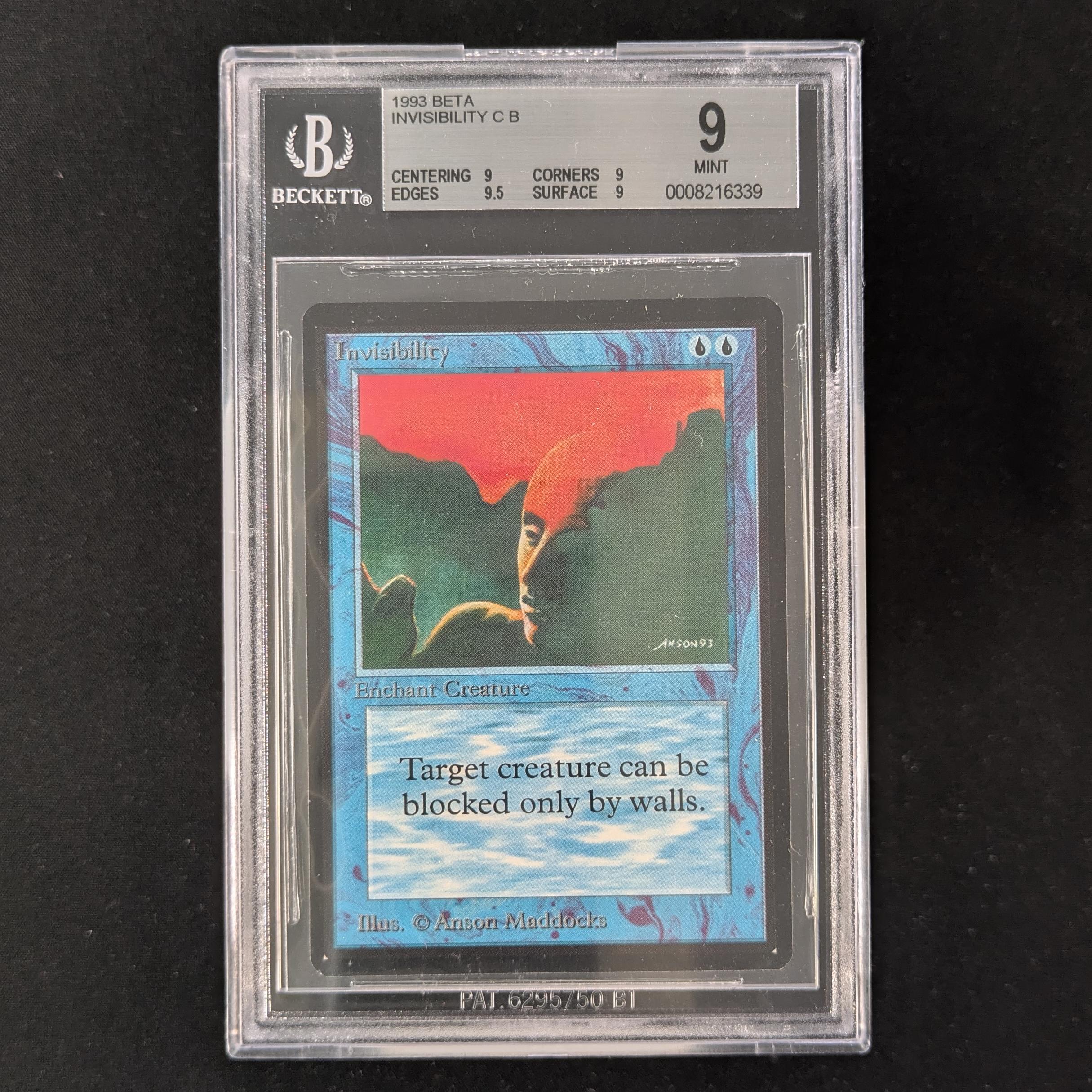 MTG Singles - Invisibility - Beta - BGS 9 -