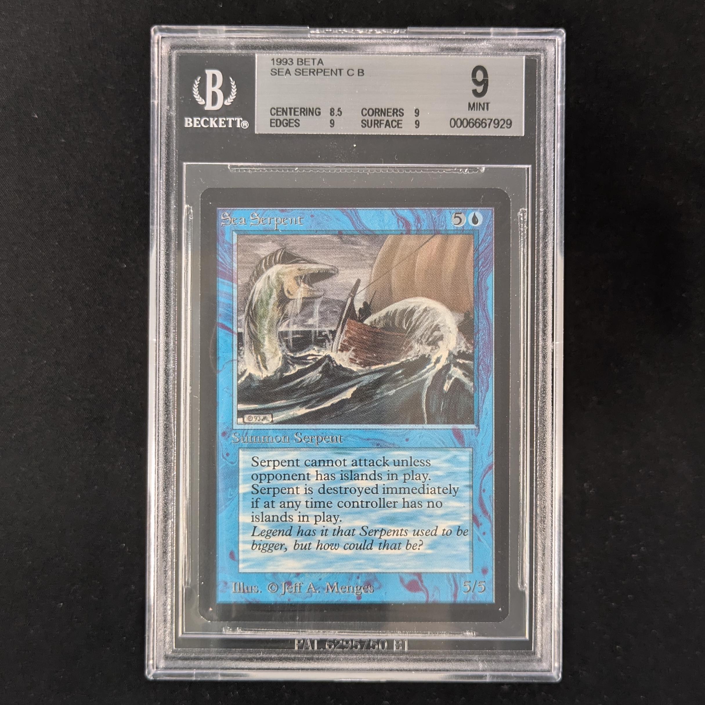 MTG Singles - Sea Serpent - Beta - BGS 9 -