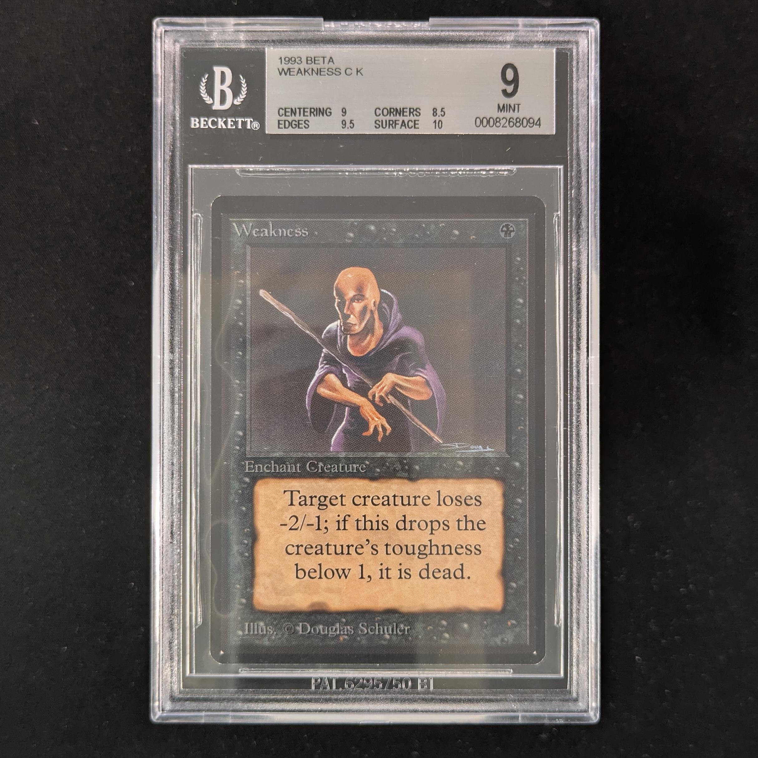 MTG Singles - Weakness - Beta - BGS 9 -