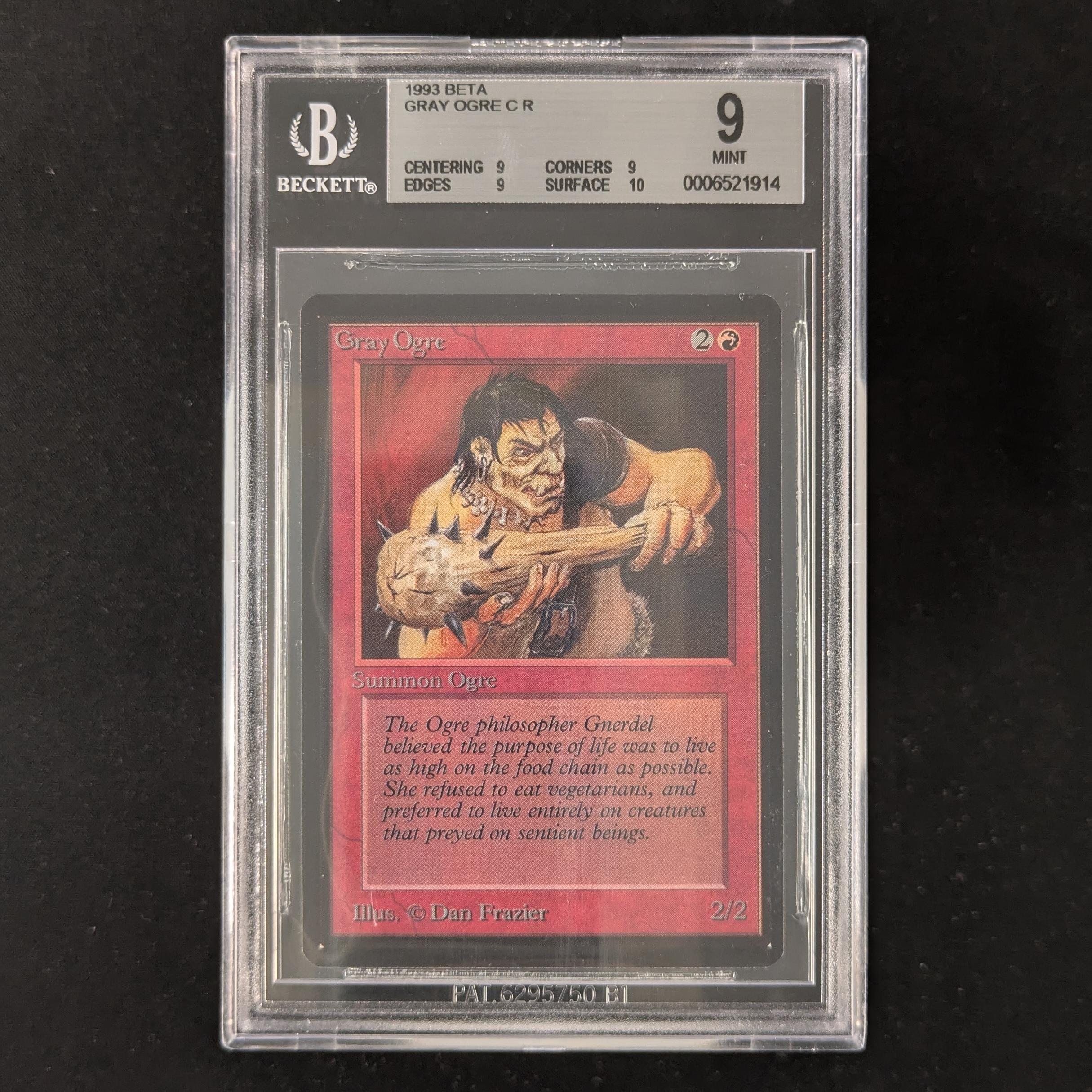 MTG Singles - Gray Ogre - Beta - BGS 9 -