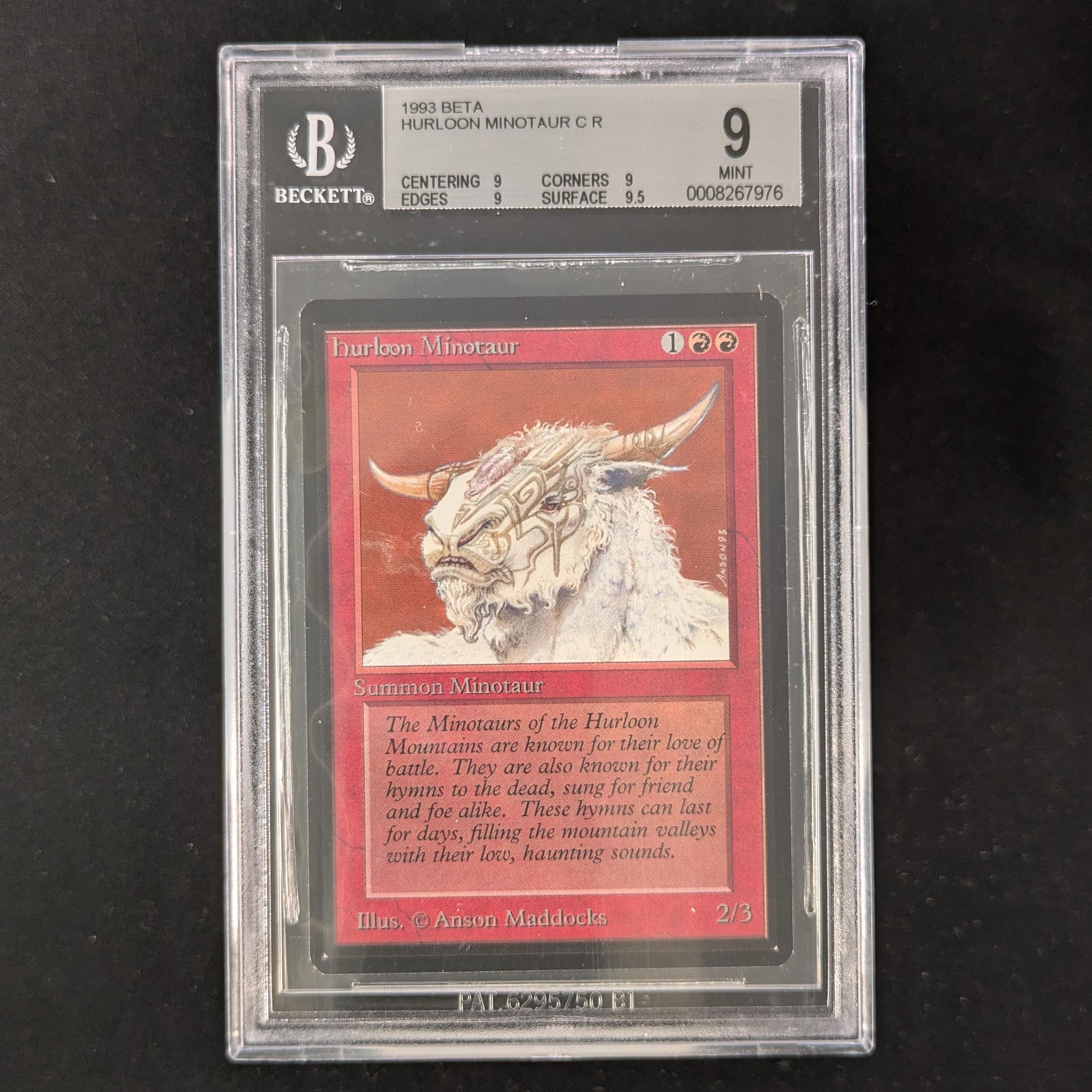 MTG Singles - Hurloon Minotaur - Beta - BGS 9 -