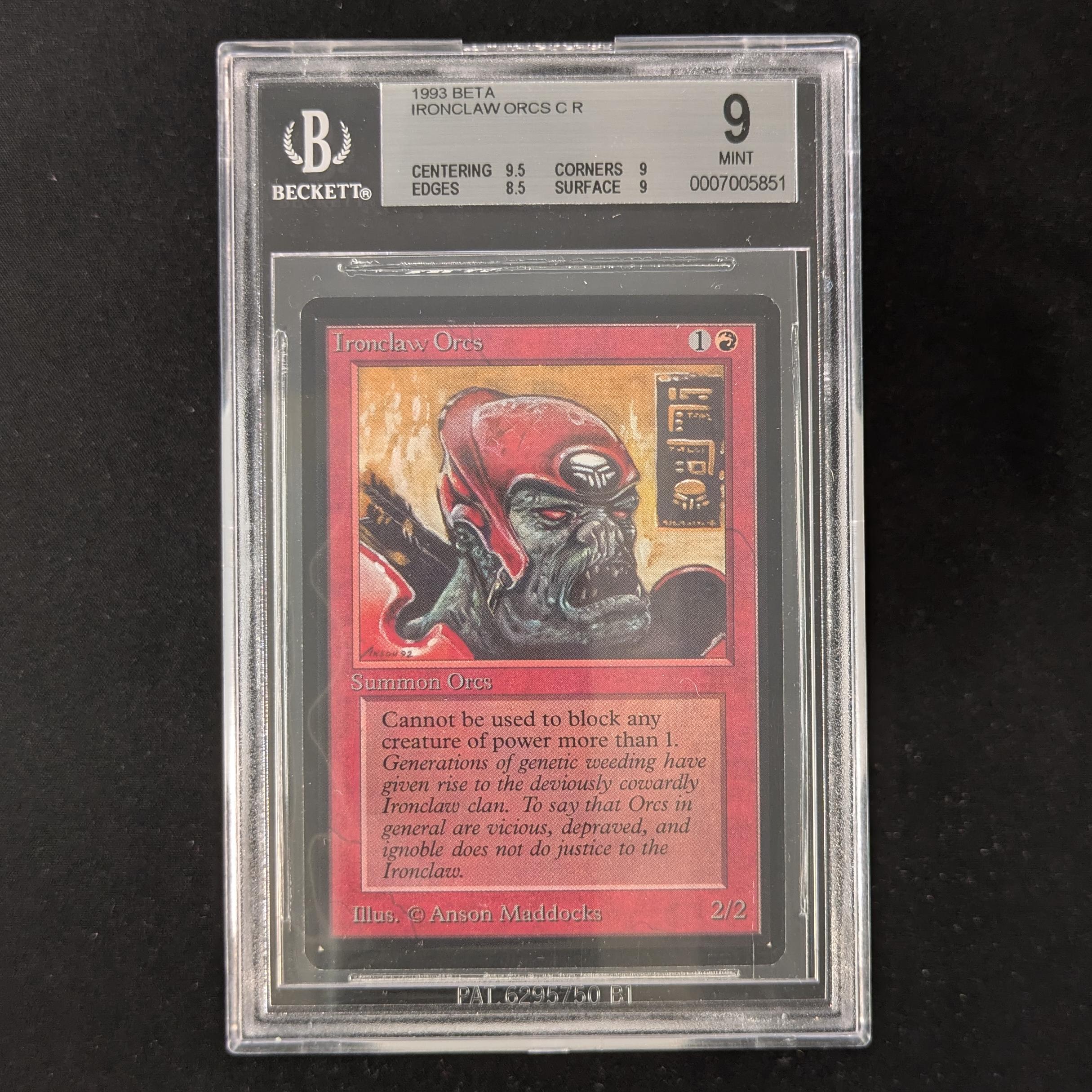 MTG Singles - Ironclaw Orcs - Beta - BGS 9 -