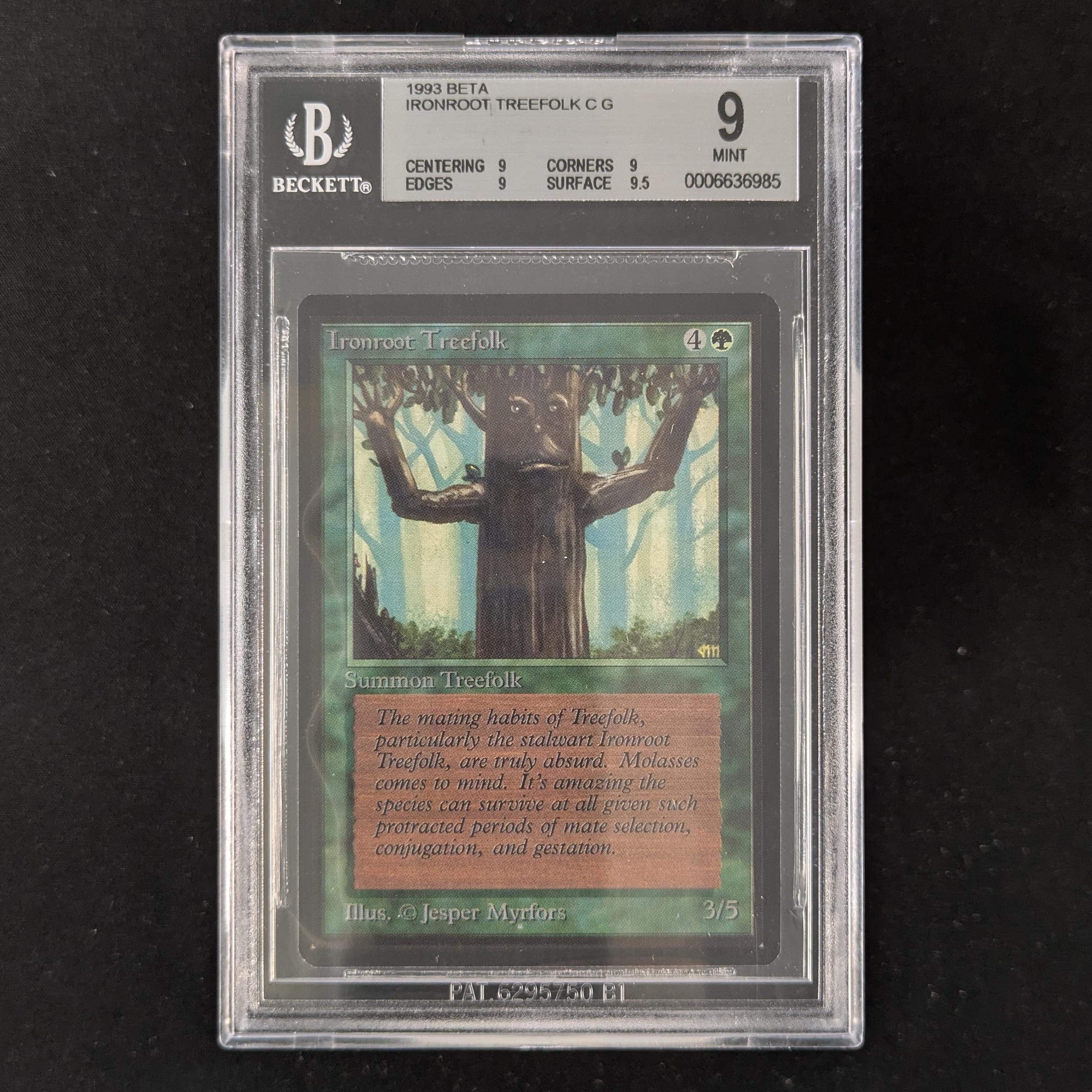 MTG Singles - Ironroot Treefolk - Beta - BGS 9 -