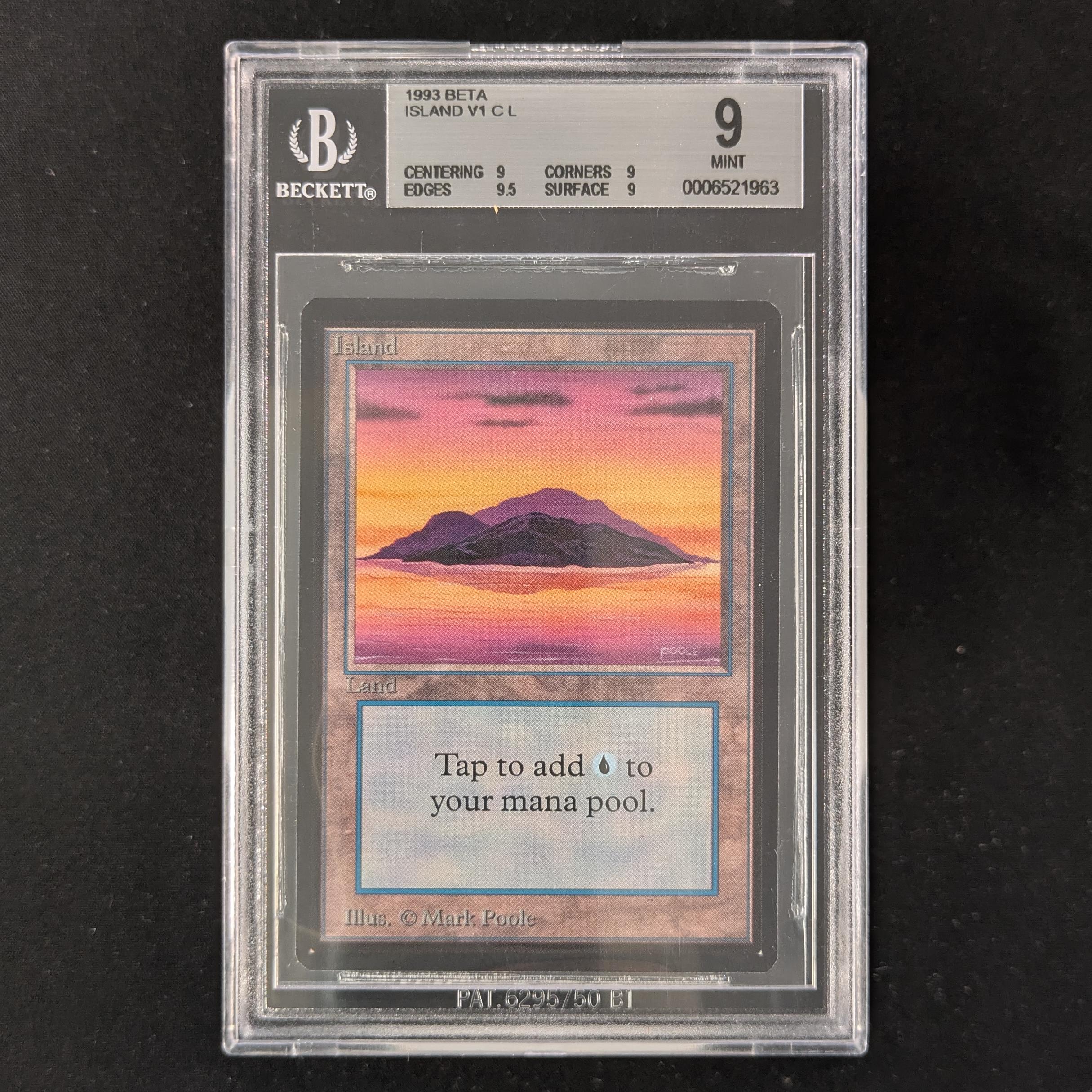 MTG Singles - Island (V.1) - Beta - BGS 9 -