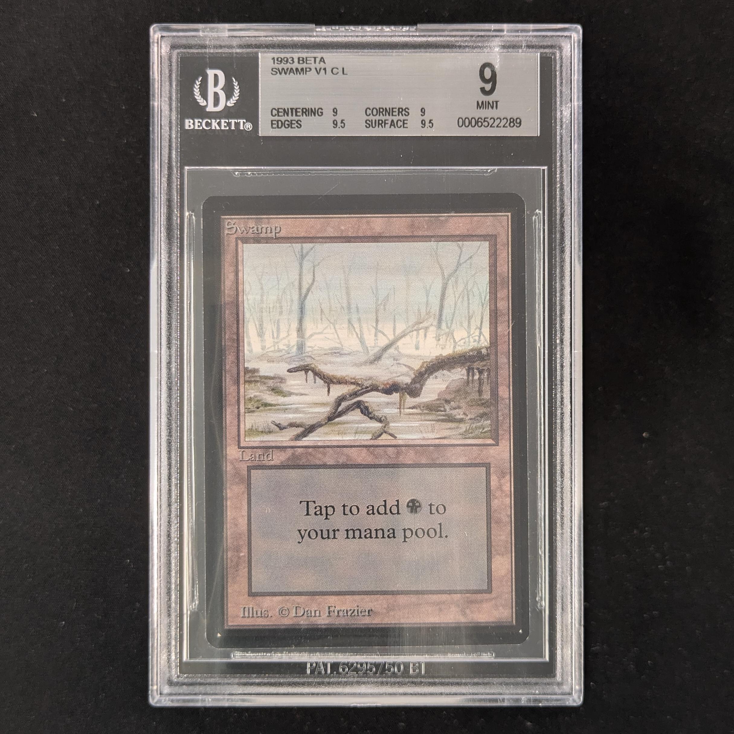 MTG Singles - Swamp (V.1) - Beta - BGS 9 -