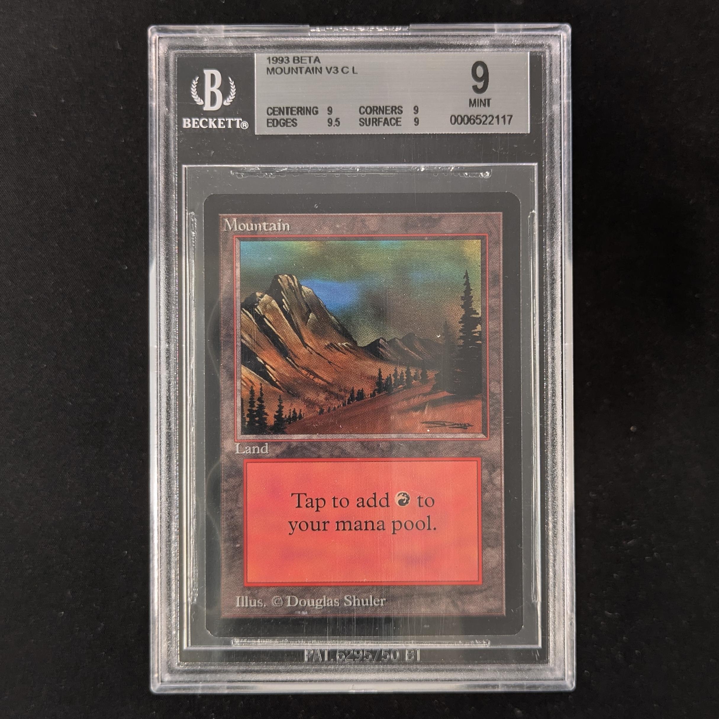 MTG Singles - Mountain (V.3) - Beta - BGS 9 -
