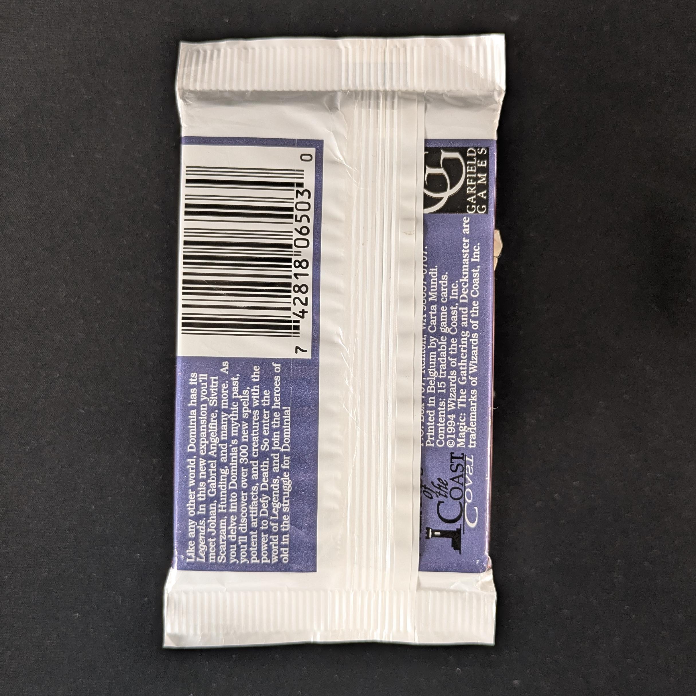 MTG Sealed Product - Legends Booster Pack -