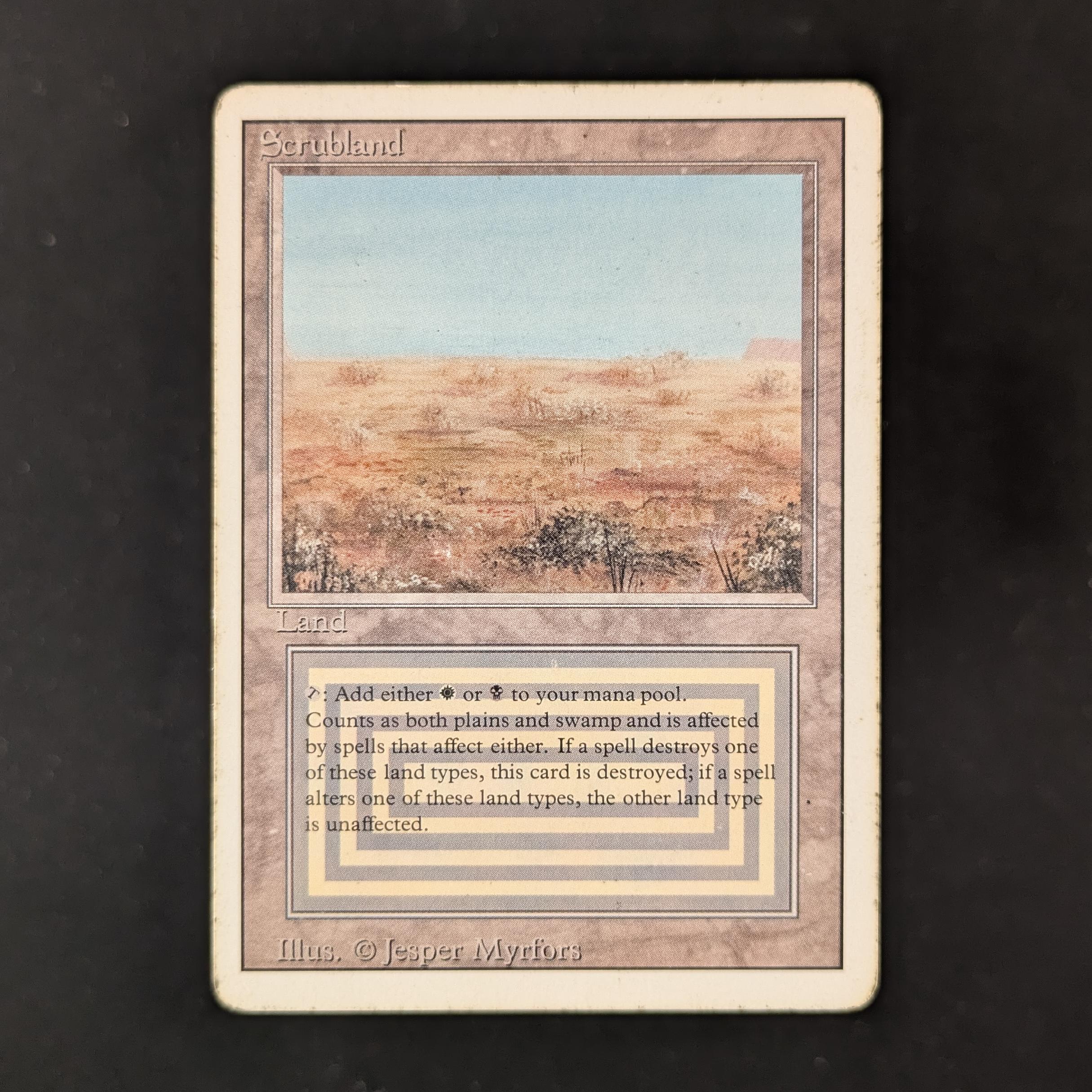 MTG Singles - Scrubland - Revised - PO - 31717