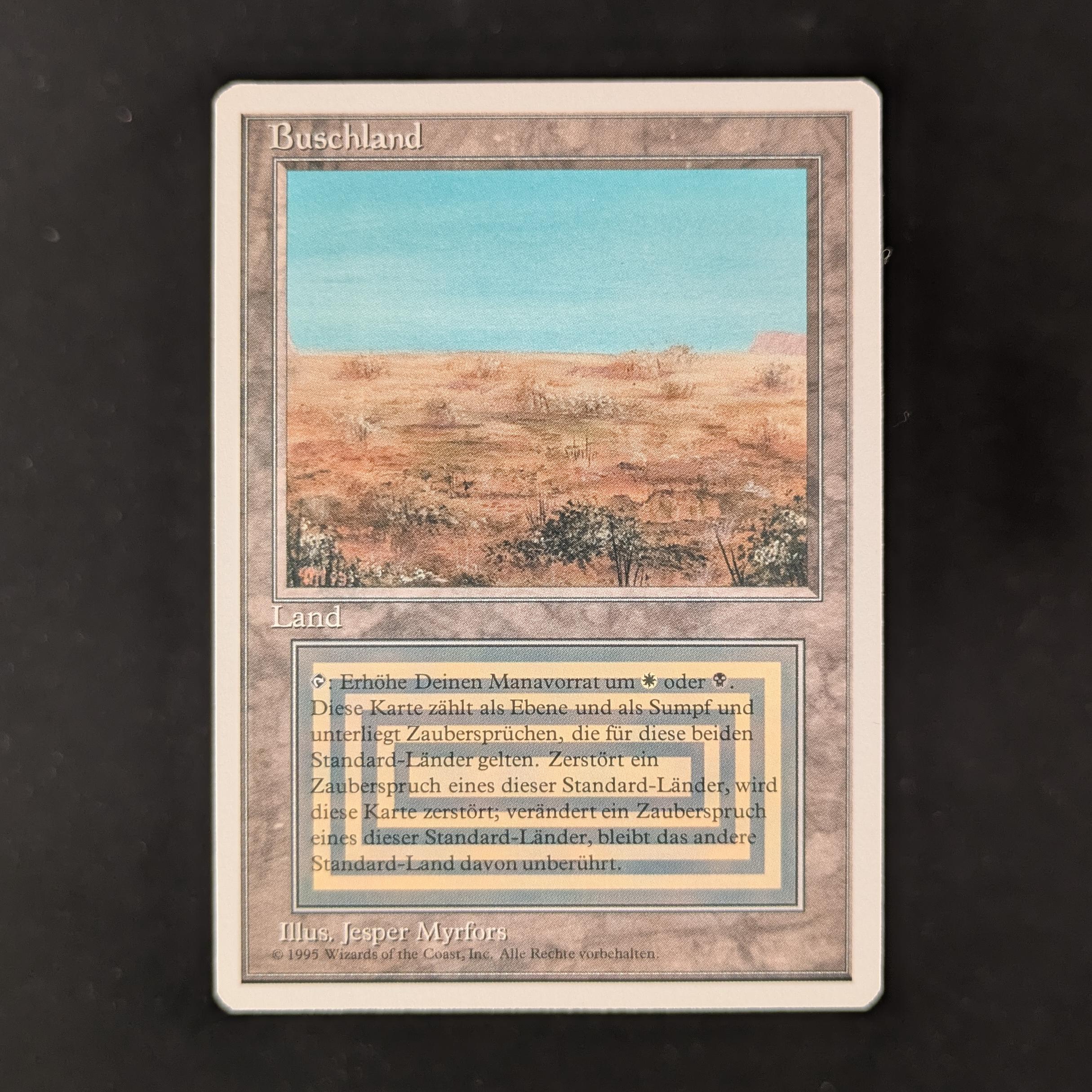 MTG Singles - Scrubland - Foreign White Bordered - German - NM - 31762