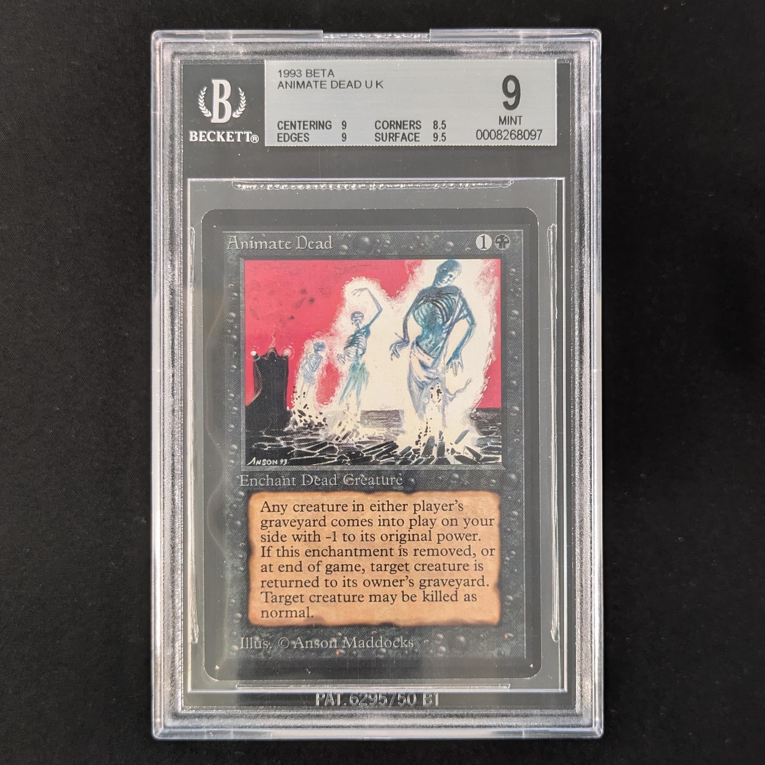 MTG Singles - Animate Dead - Beta - BGS 9 -
