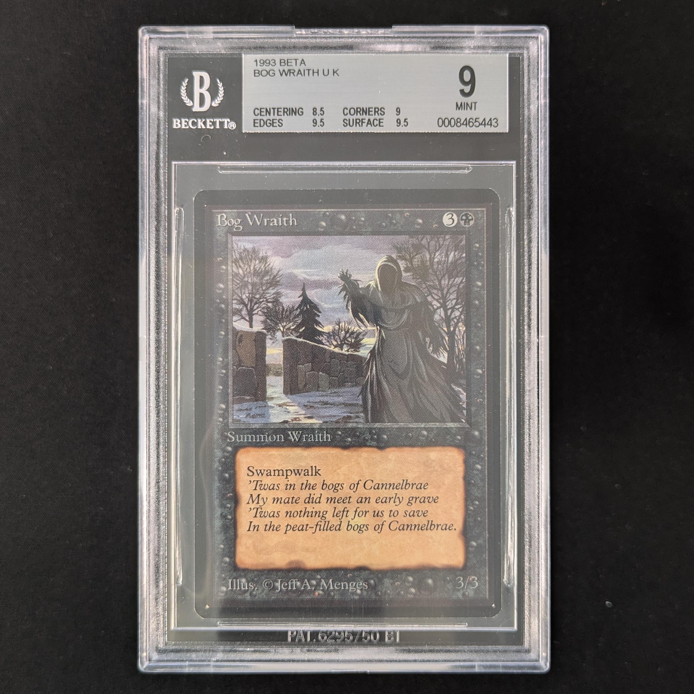 MTG Singles - Bog Wraith - Beta - BGS 9 -
