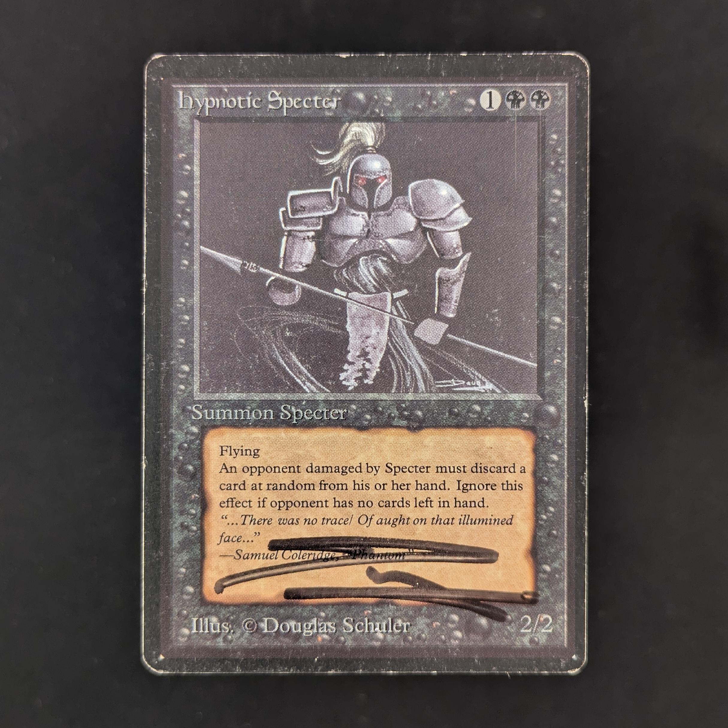 MTG Singles - Hypnotic Specter - Beta - LP - SIGNED - 31870