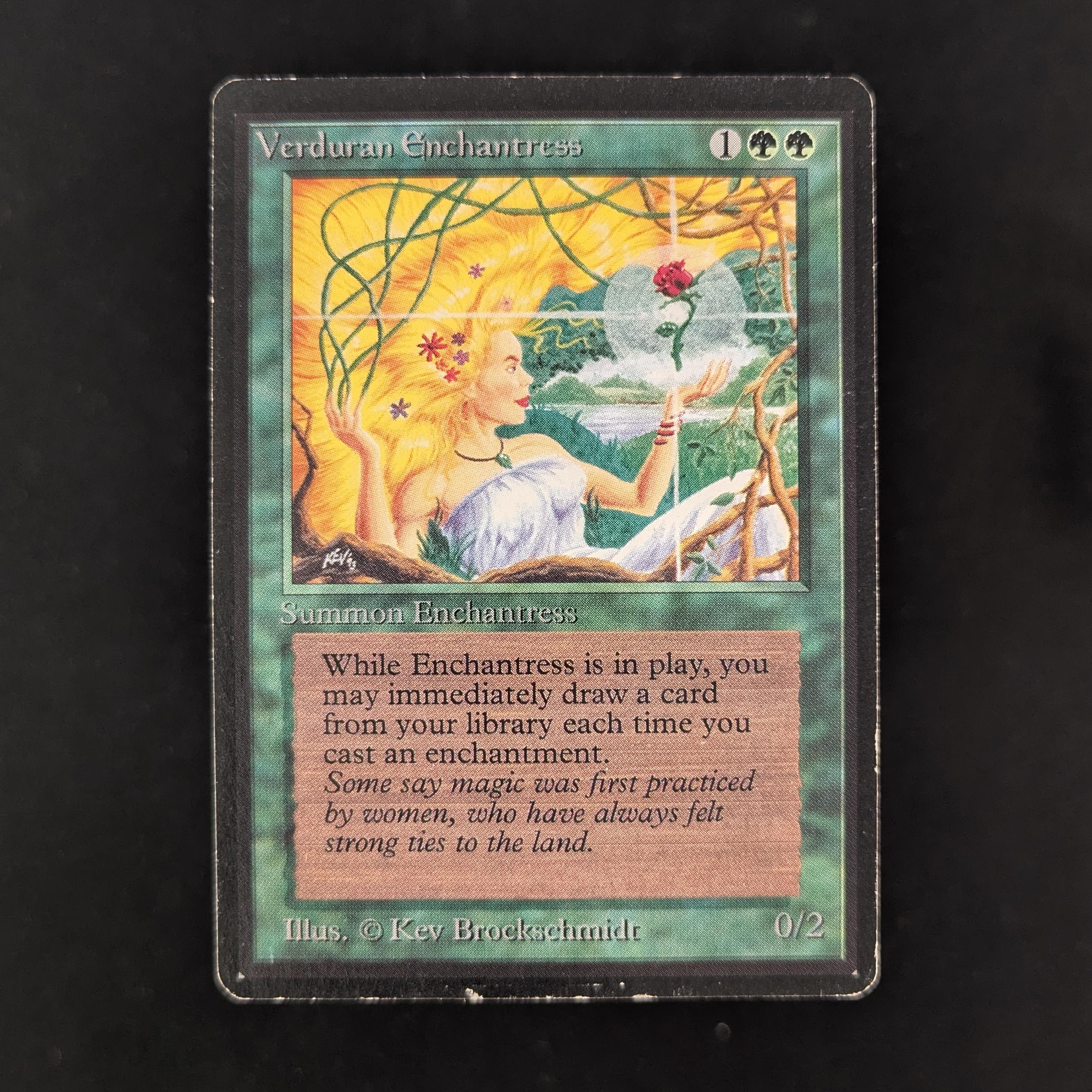 MTG Singles - Verduran Enchantress - Beta - PO - WATERDAMAGE - 31879
