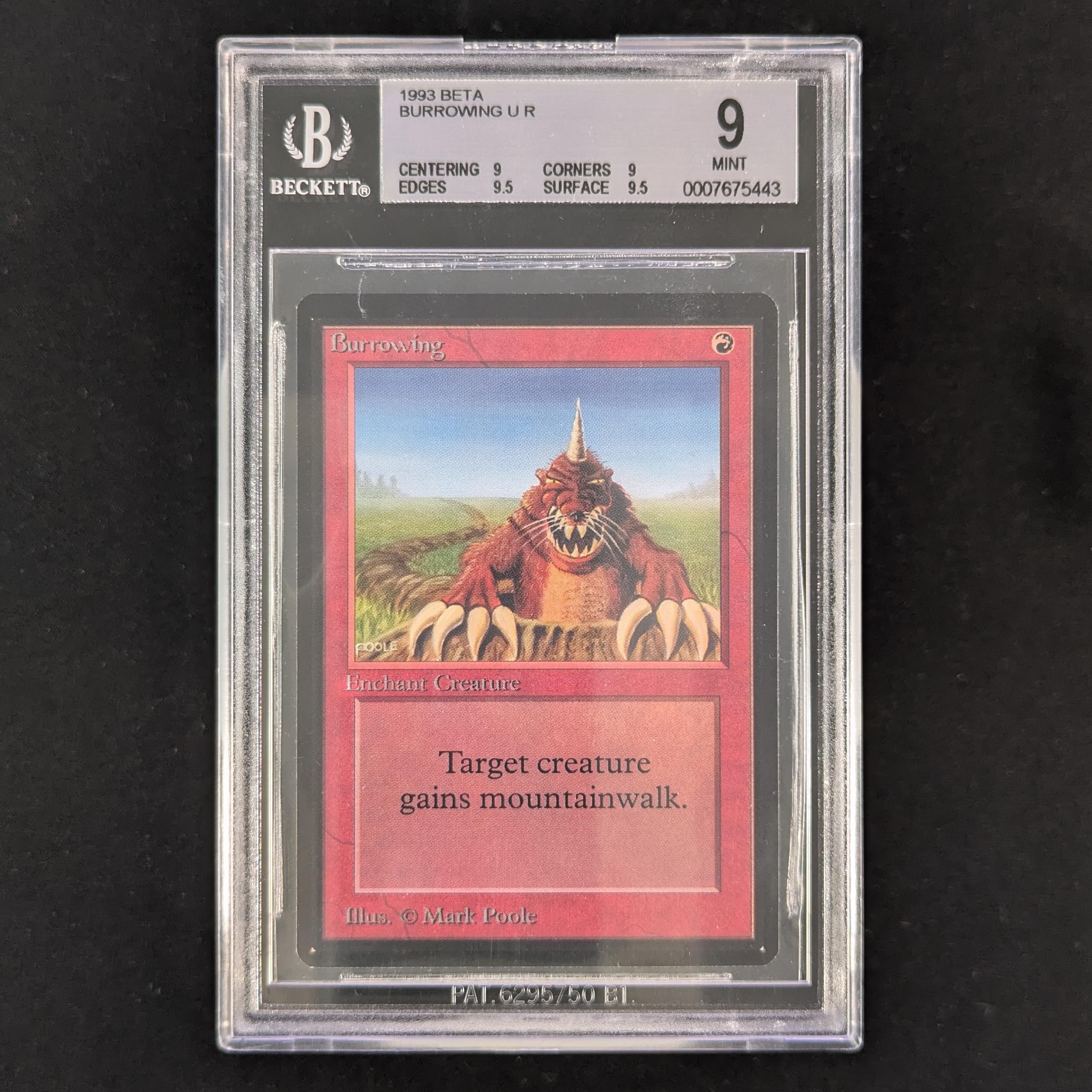MTG Singles - Burrowing - Beta - BGS 9 -