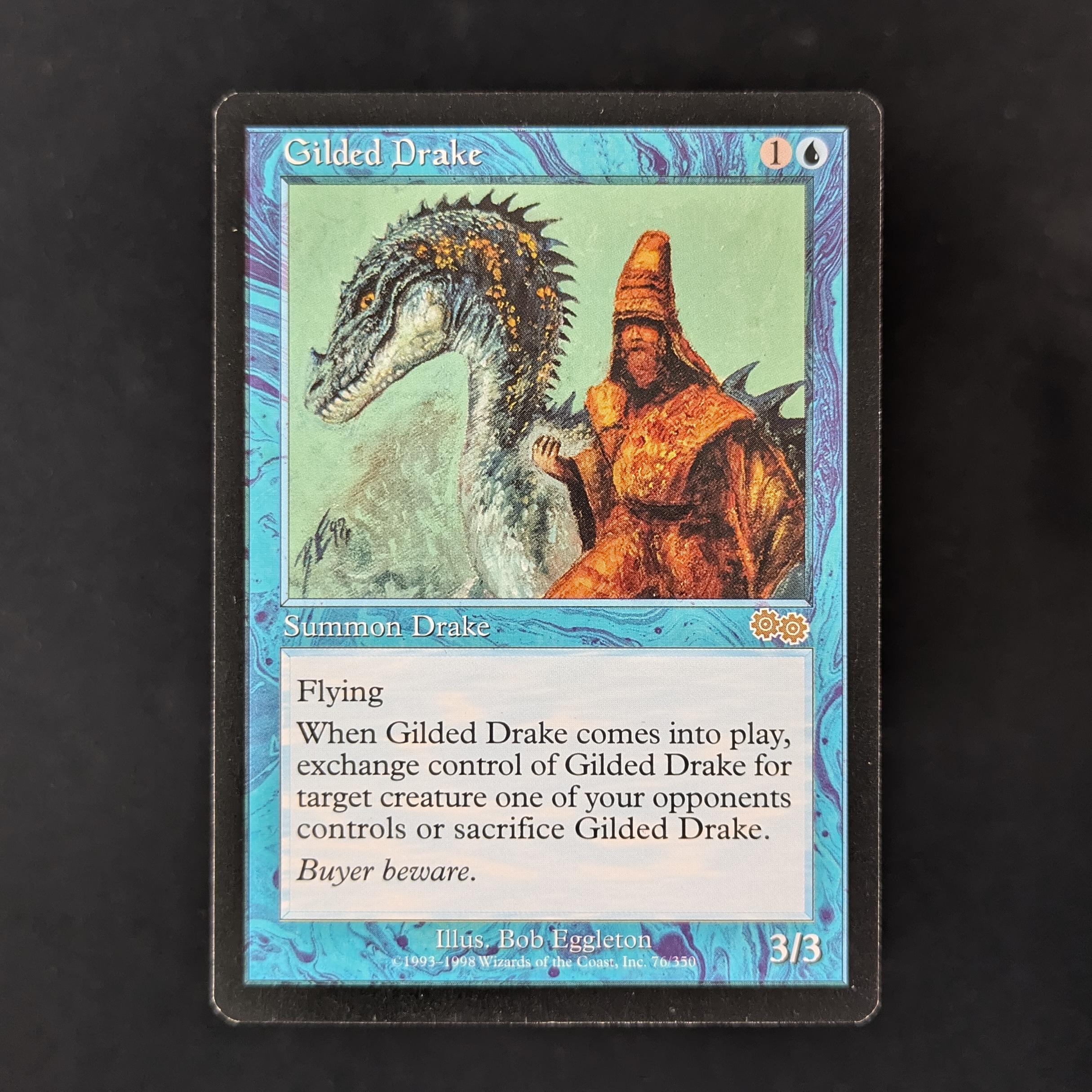 MTG Singles - Gilded Drake - Urza's Saga - English - EX - 32122