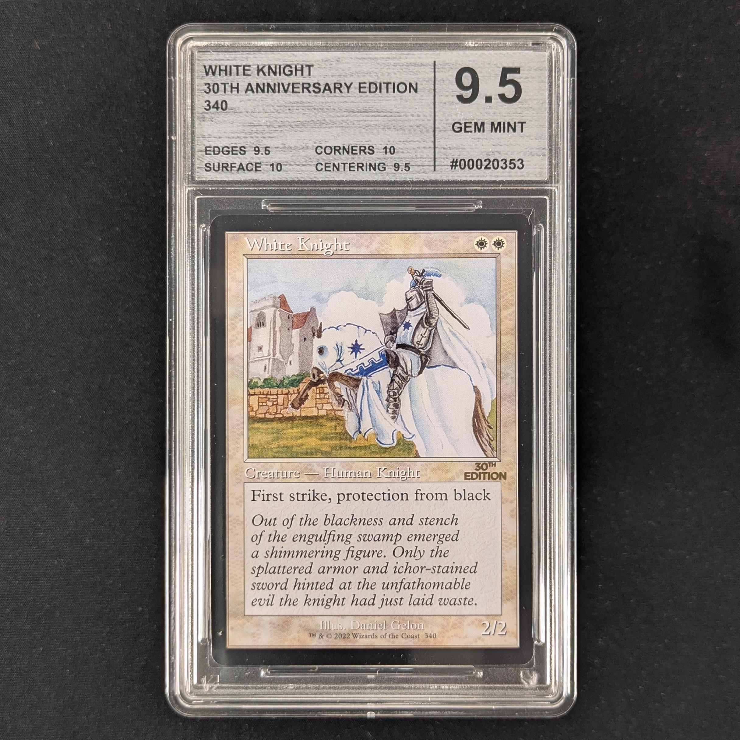 MTG Singles - White Knight (Retro Frame) - 30th Anniversary Edition - CMG 9.5 -