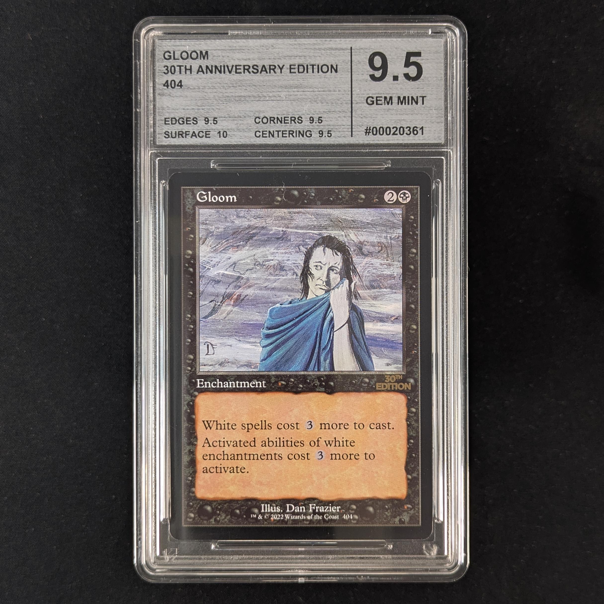 MTG Singles - Gloom (Retro Frame) - 30th Anniversary Edition - CMG 9.5 -