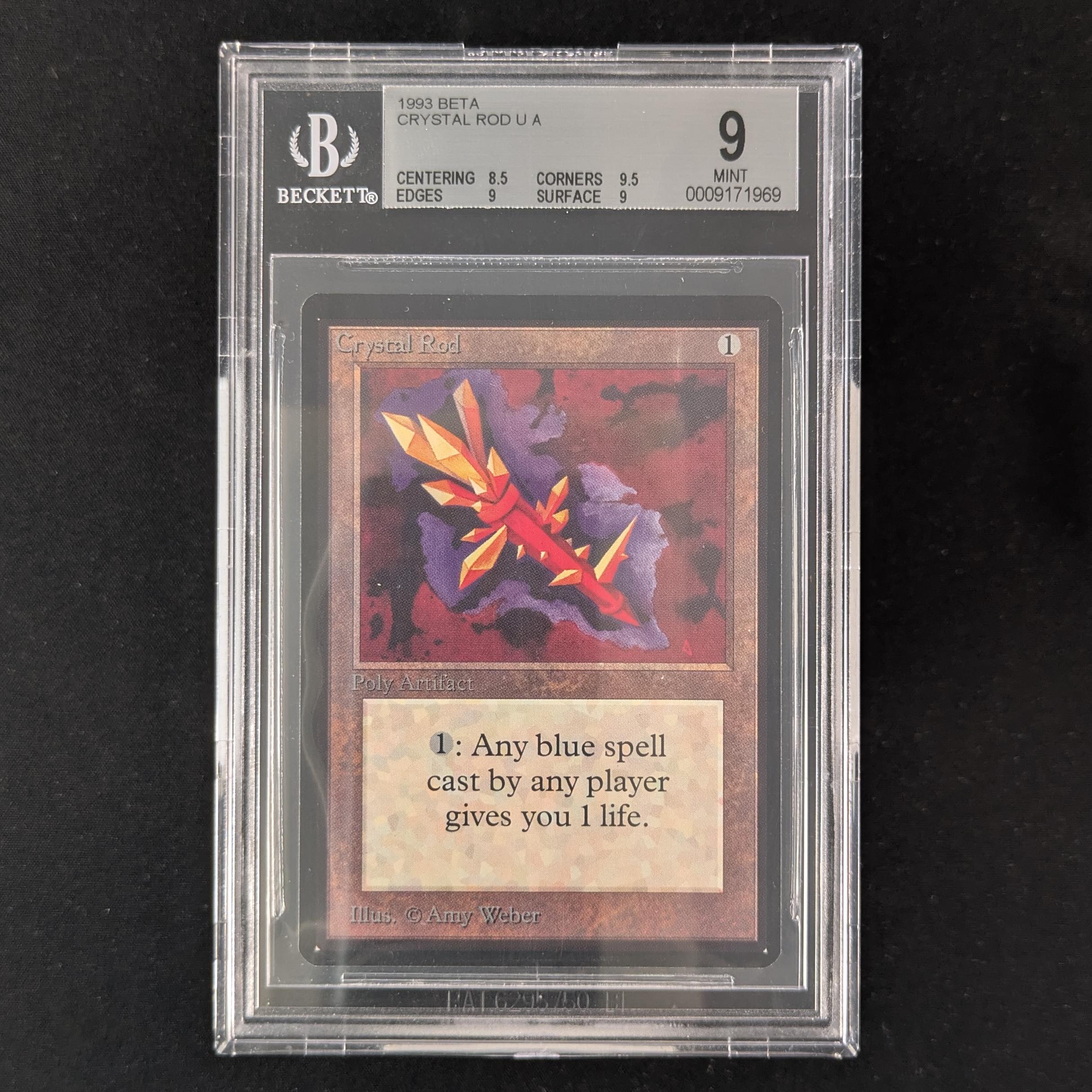 MTG Singles - Crystal Rod - Beta - BGS 9 -