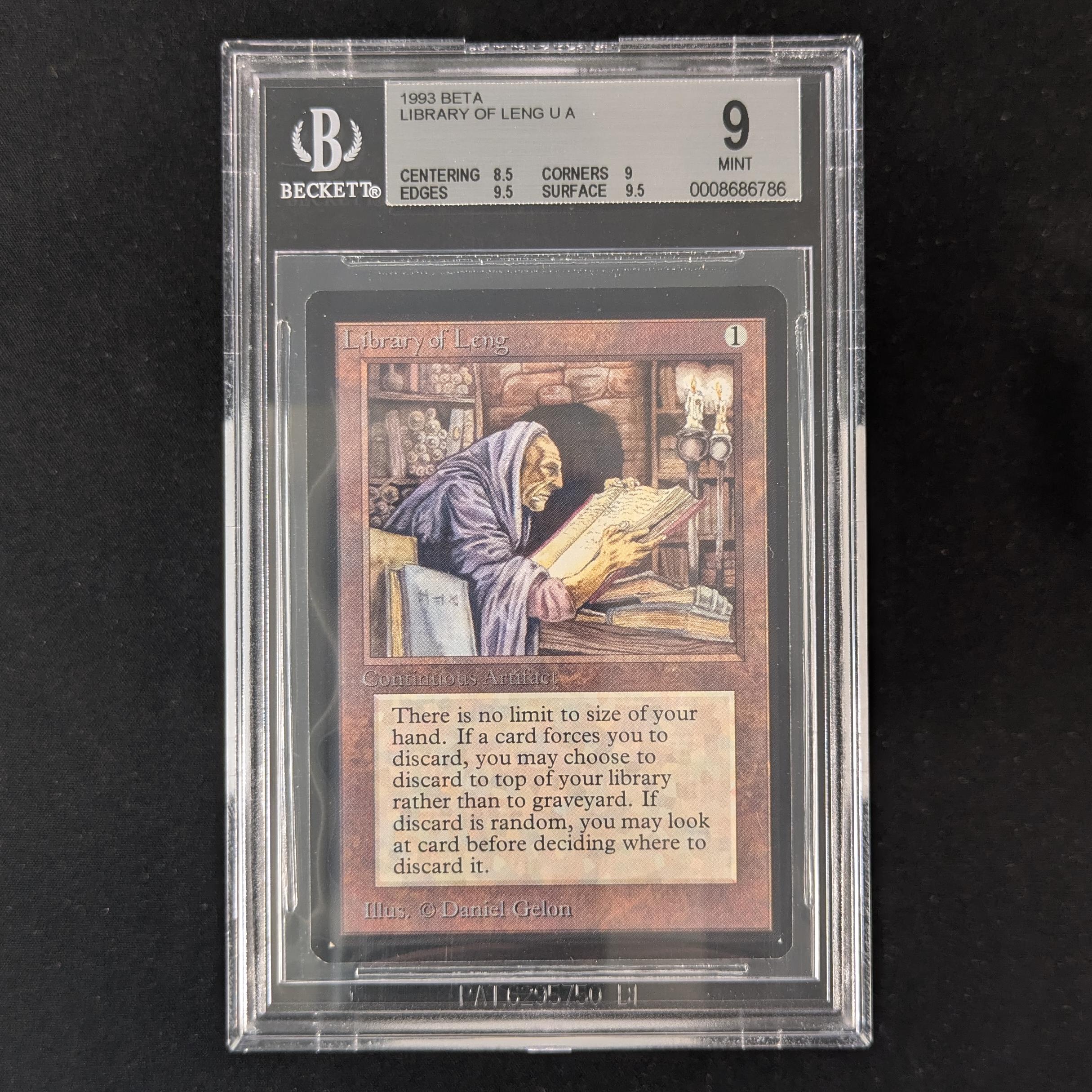MTG Singles - Library of Leng - Beta - BGS 9 -