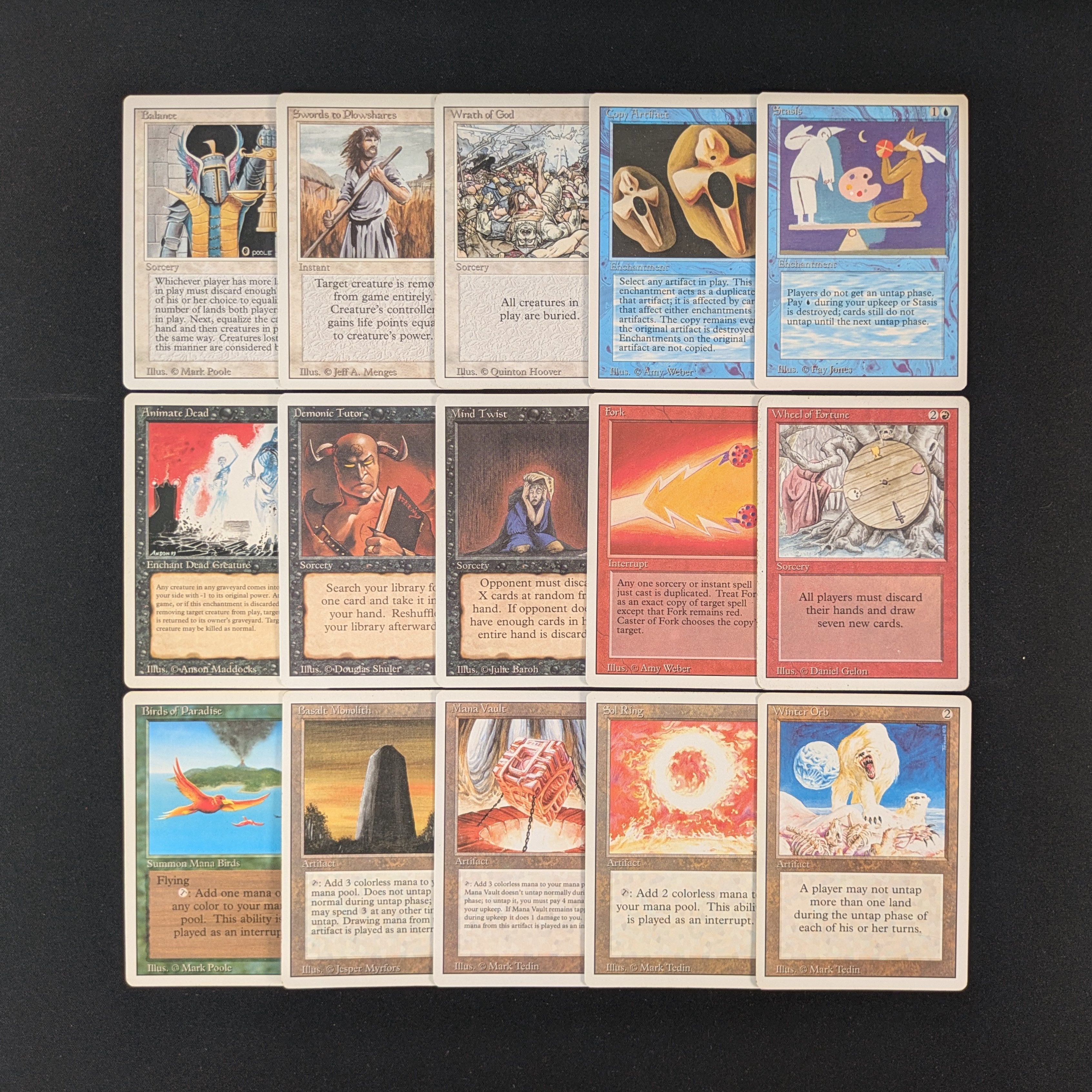 MTG Singles - Full Set - Revised - Mixed Conditions, NO DUALS -
